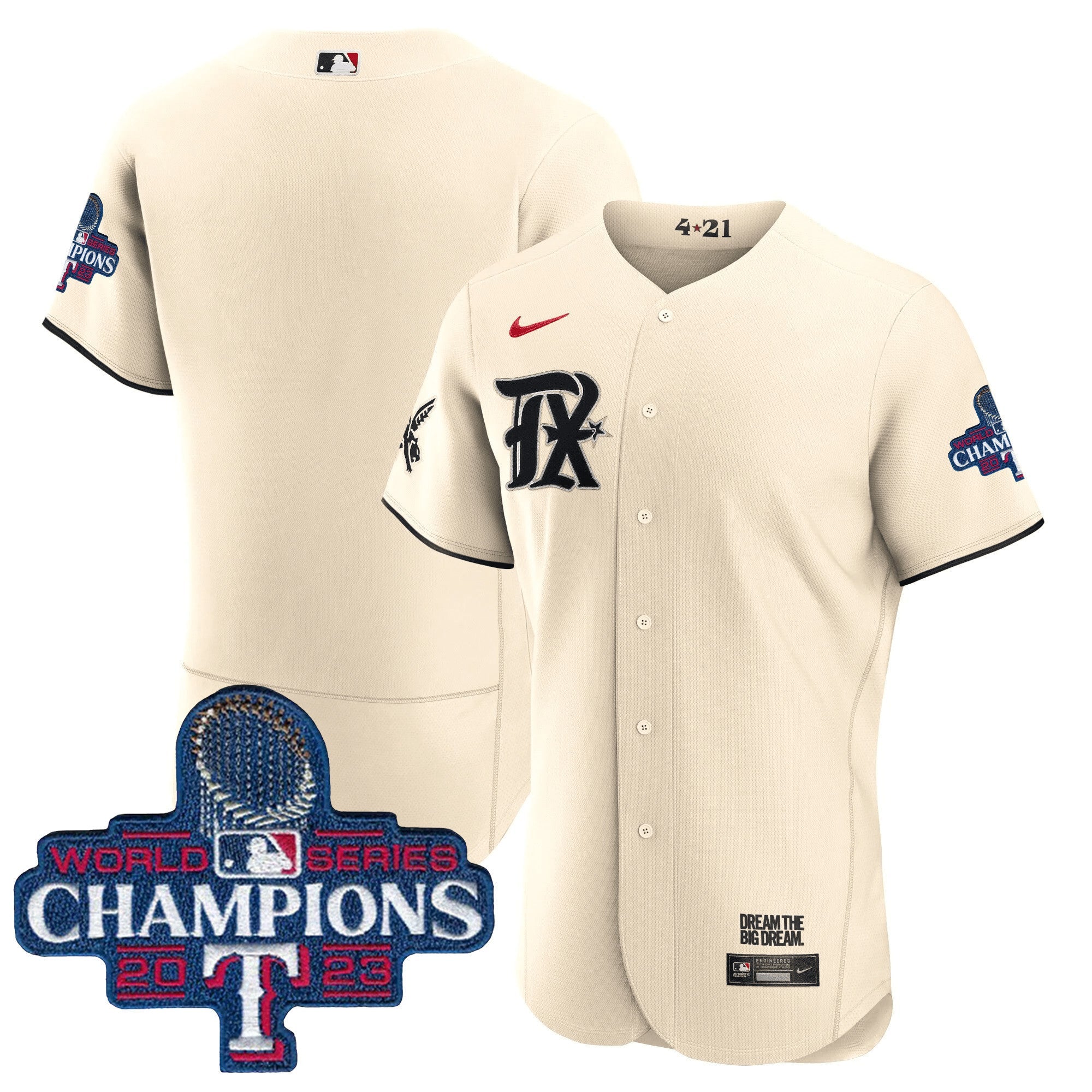 Texas 2023 World Series Champions City Connect Team Jersey