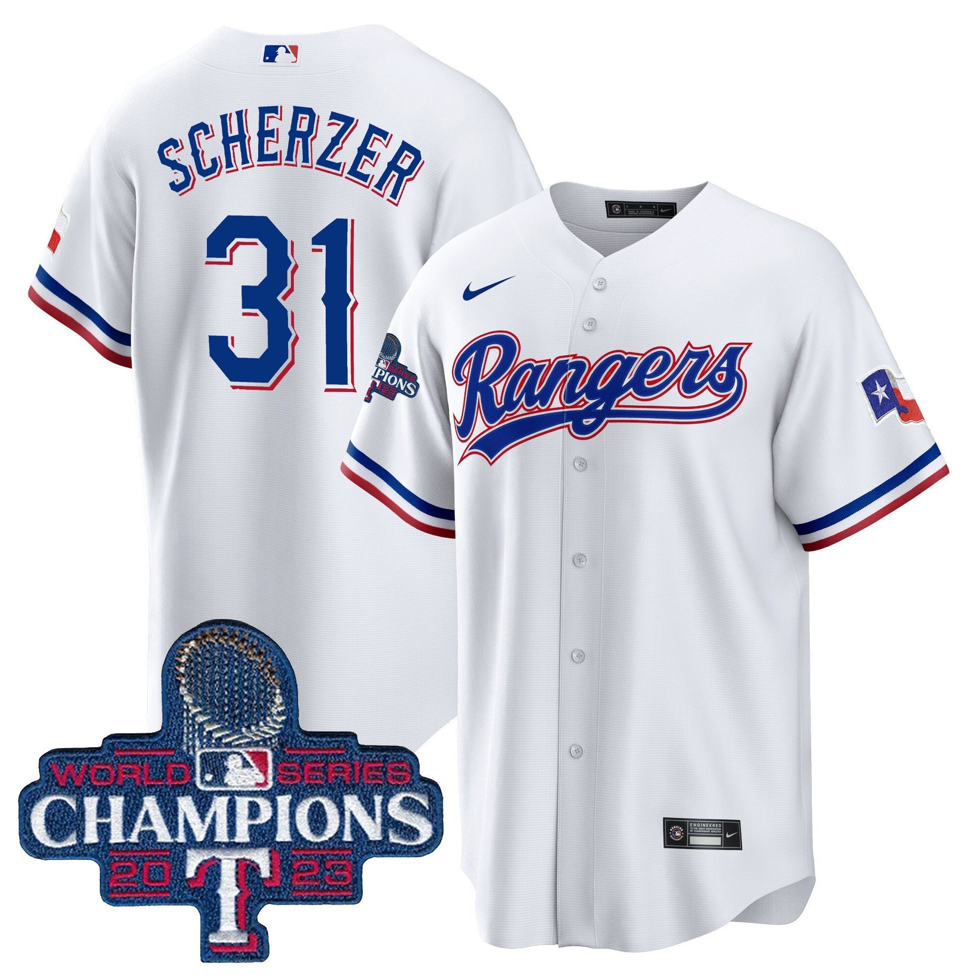 Men’s Texas 2023 World Series Champions Cool Base Jersey
