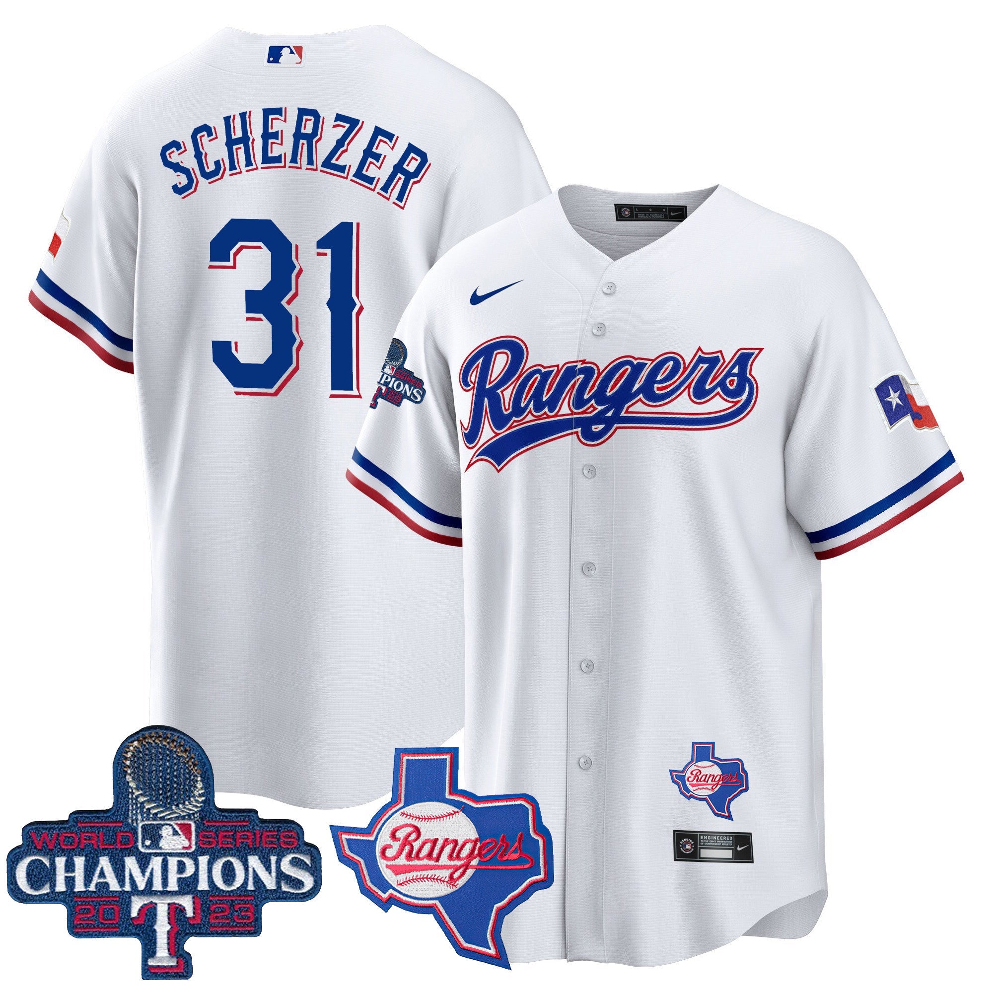Men’s Texas 2023 World Series Champions Cool Base Jersey V2