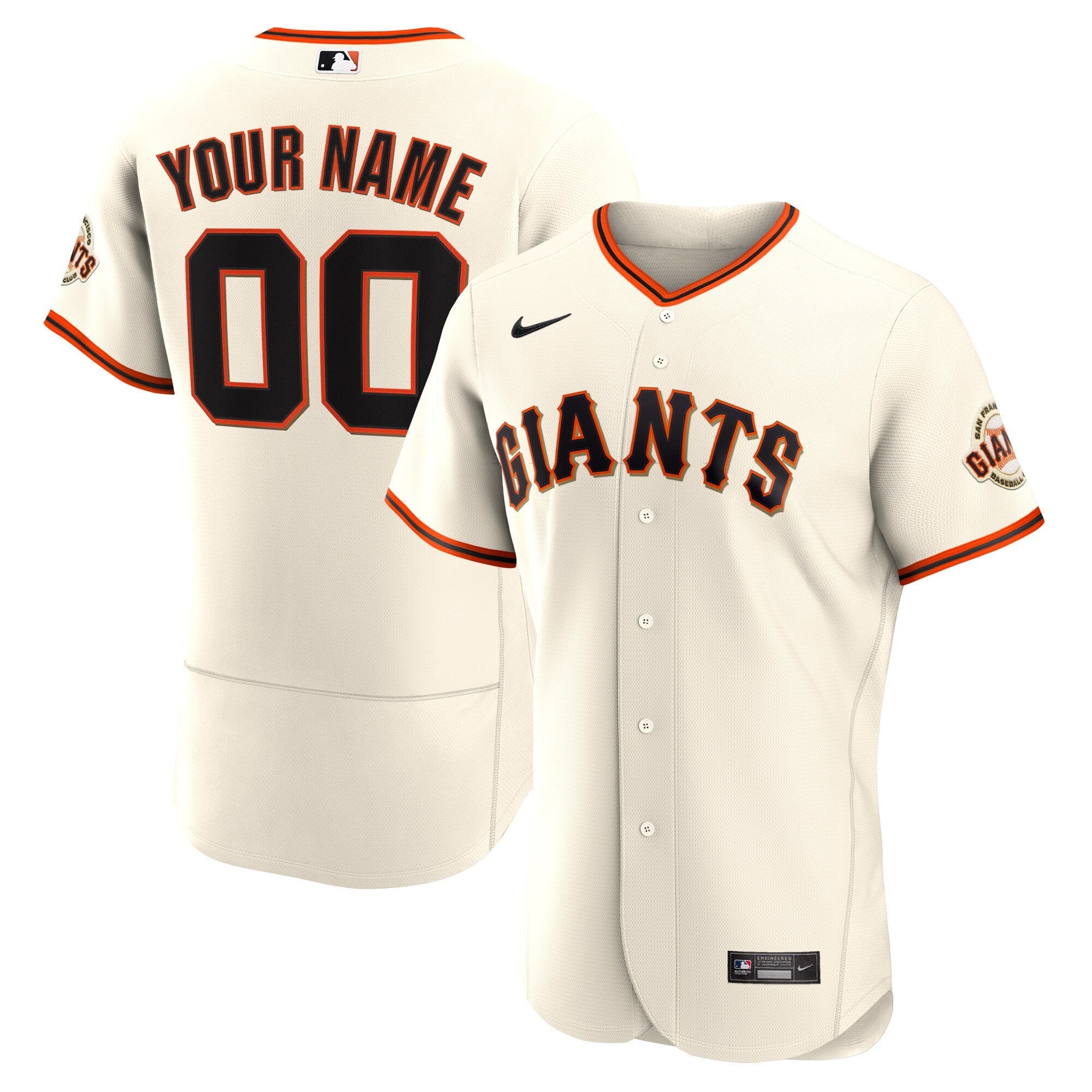 San Francisco Cream Custom Jersey