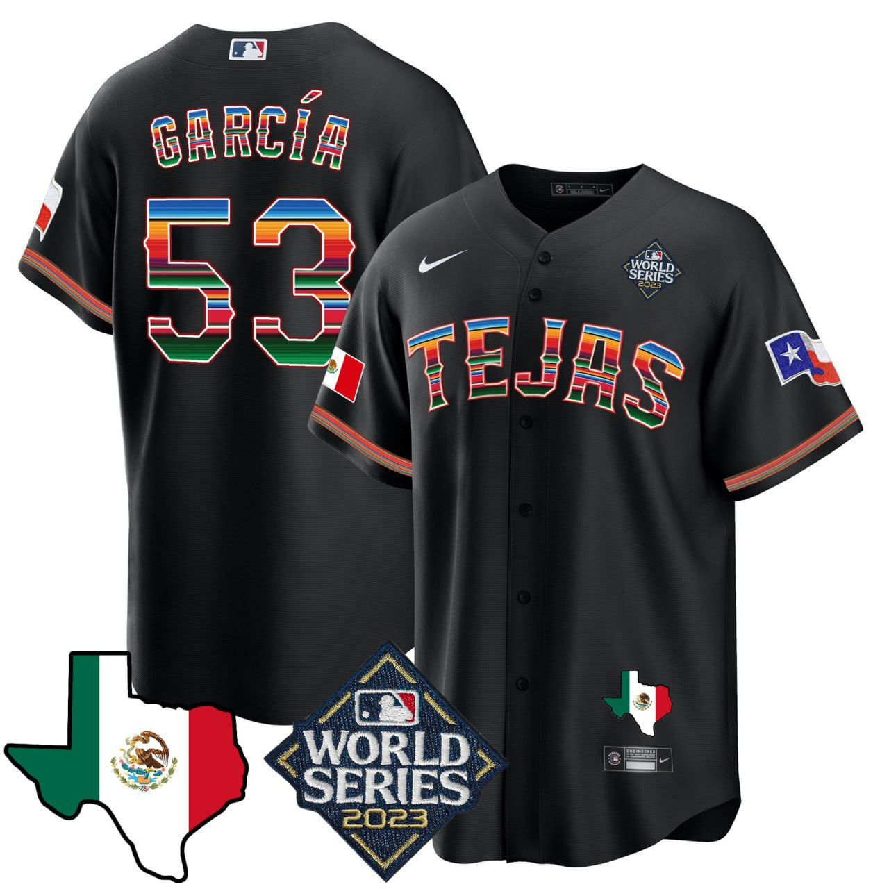 Adolis Garcia Texas Mexico World Series Jersey 2023