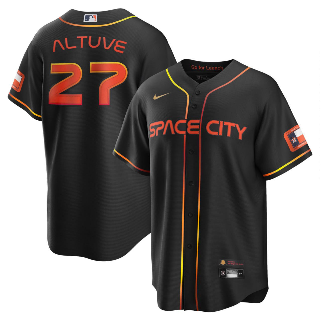 Jose Altuve Houston Black Jersey