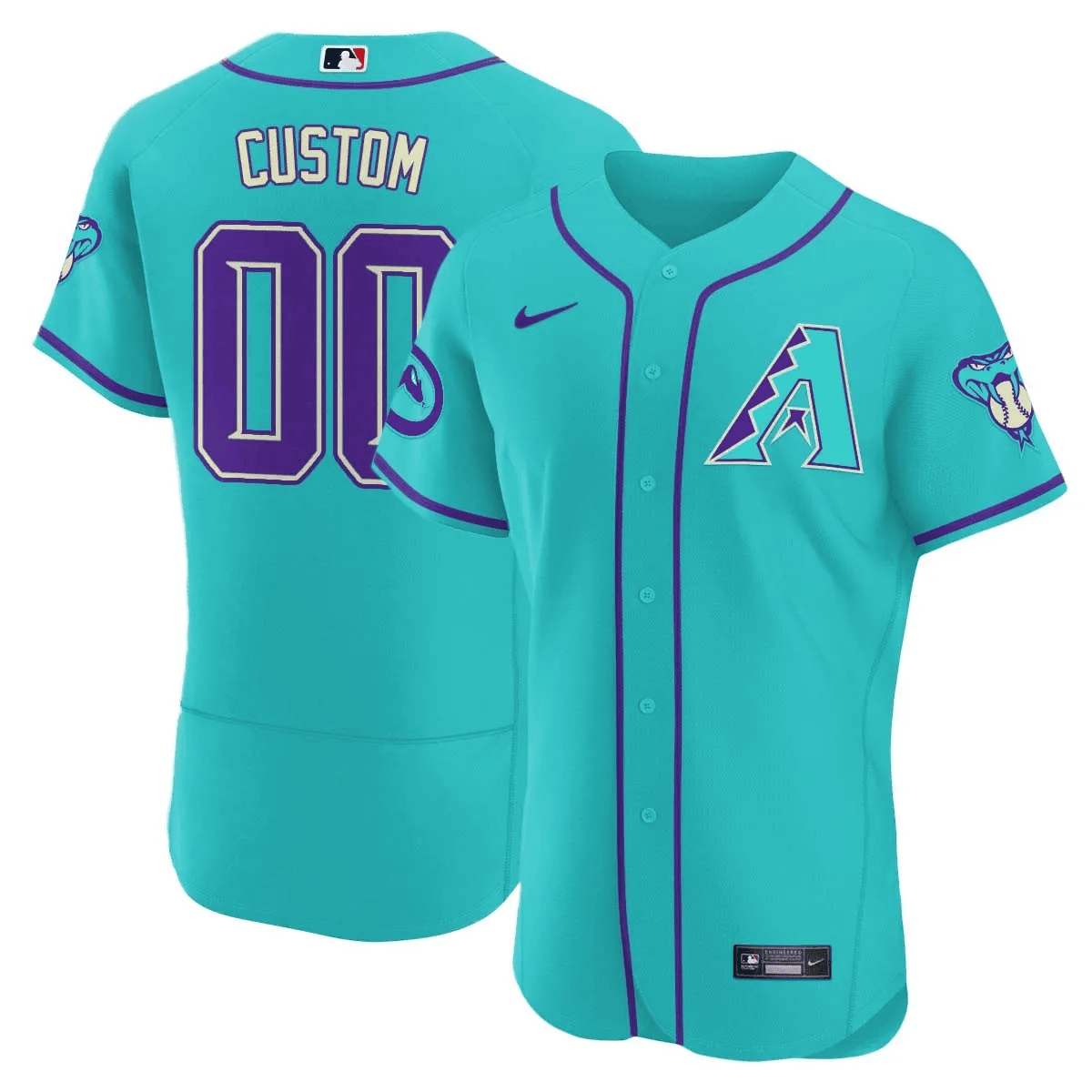 Arizona 2024 Teal Purple Custom Jersey
