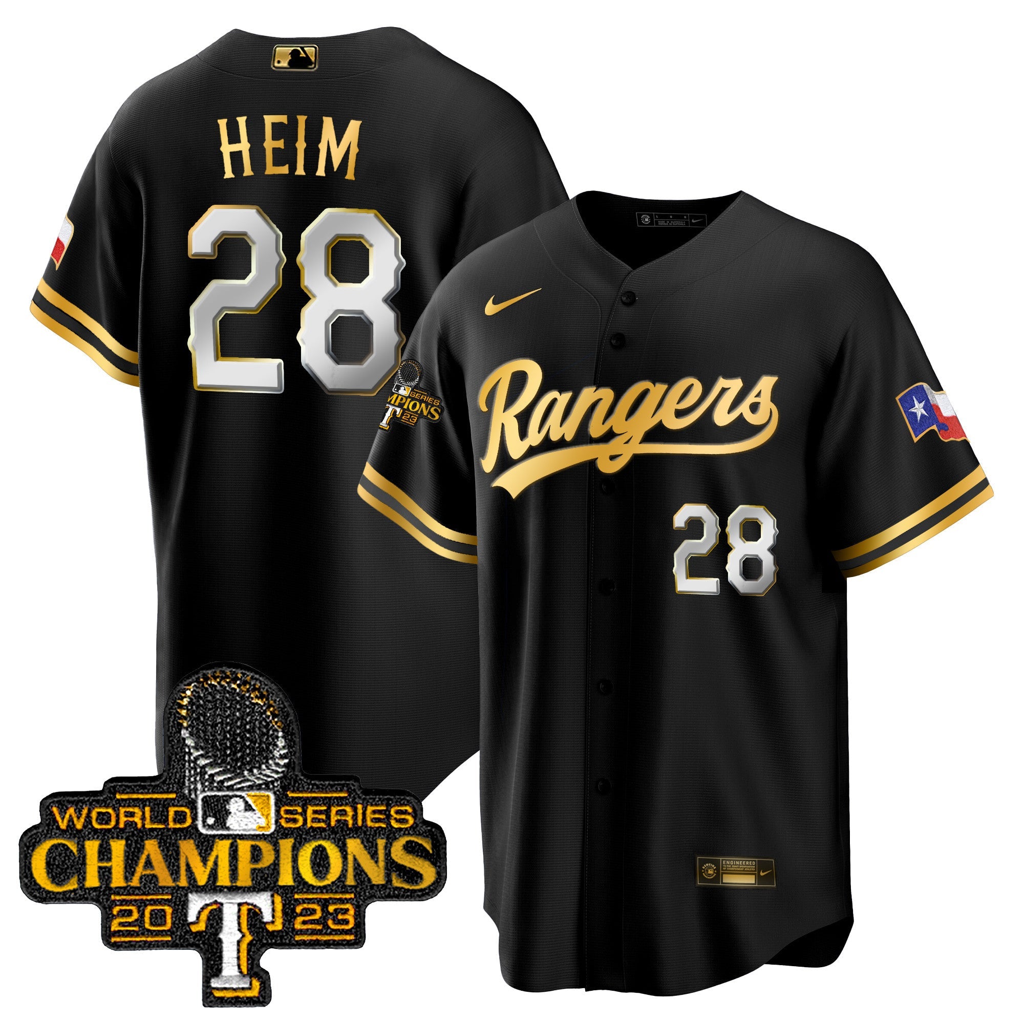 Men’s Texas 2023 World Series Champions Cool Base Jersey V3