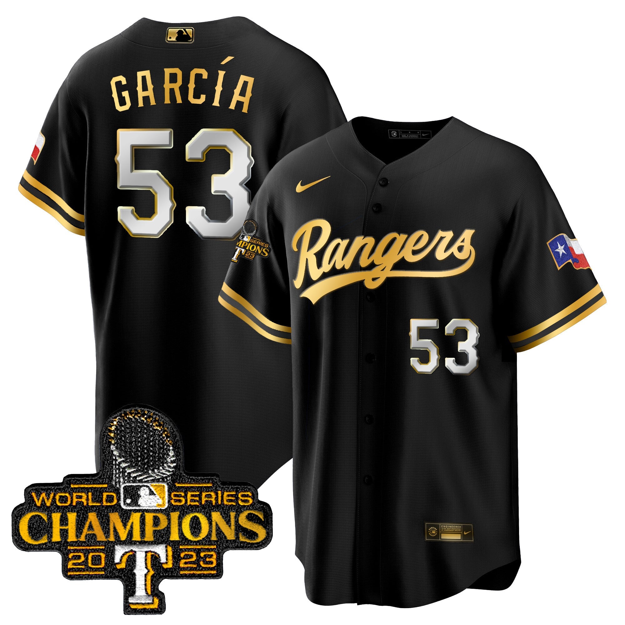 Men’s Texas 2023 World Series Champions Cool Base Jersey V3