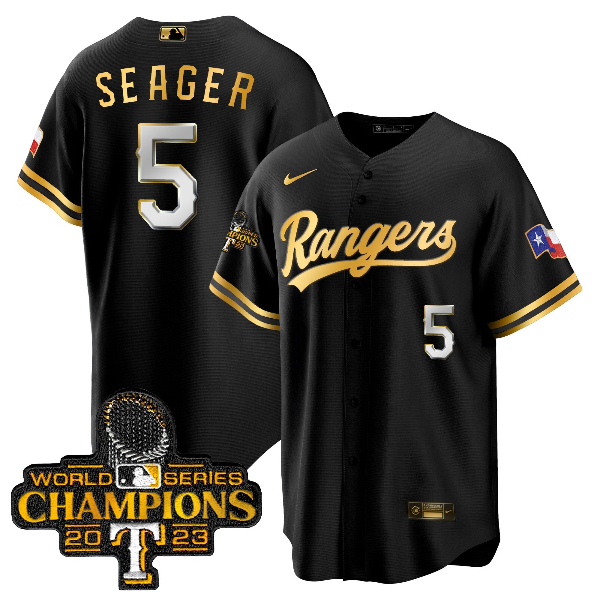 Men’s Texas 2023 World Series Champions Cool Base Jersey V3