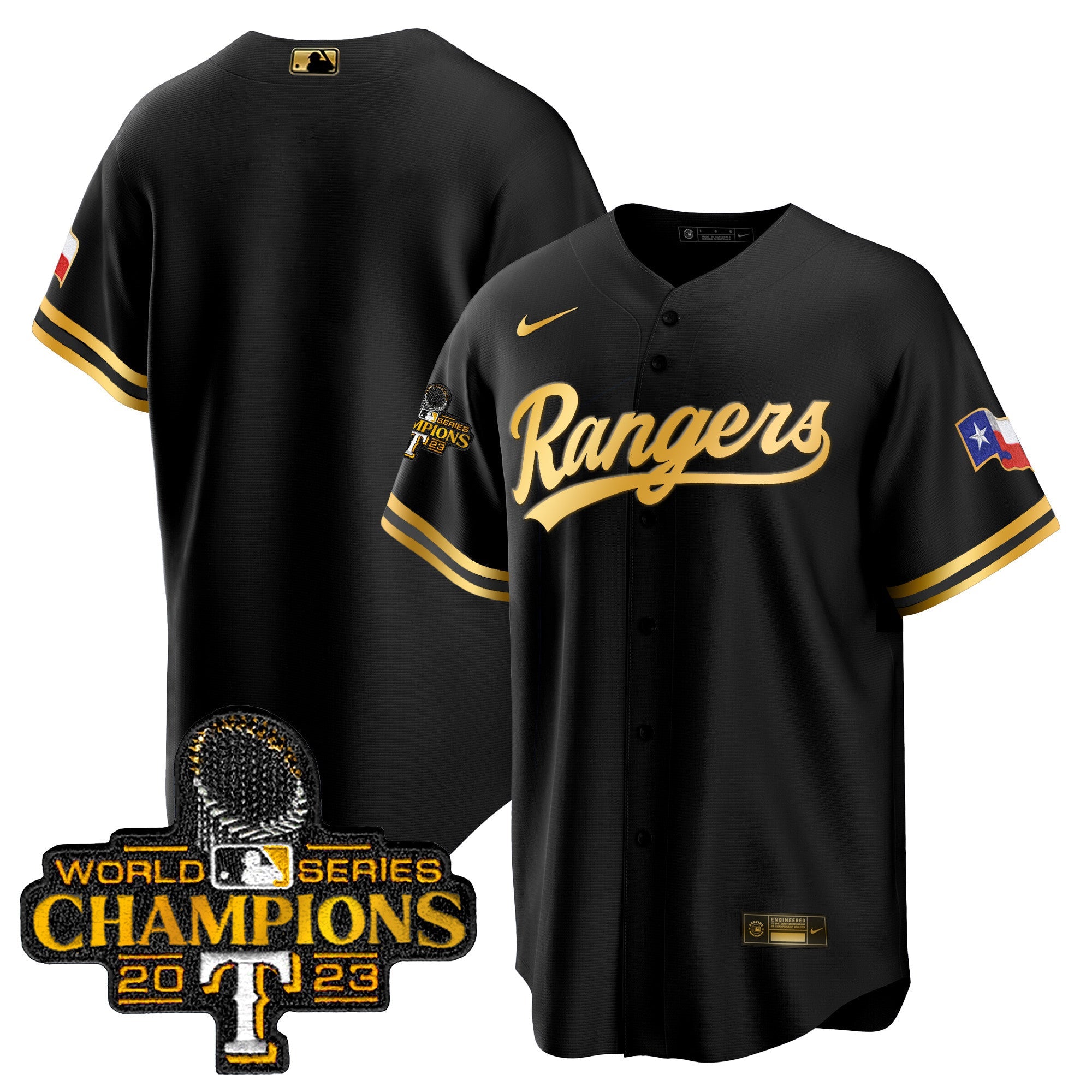 Men’s Texas 2023 World Series Champions Cool Base Jersey V3