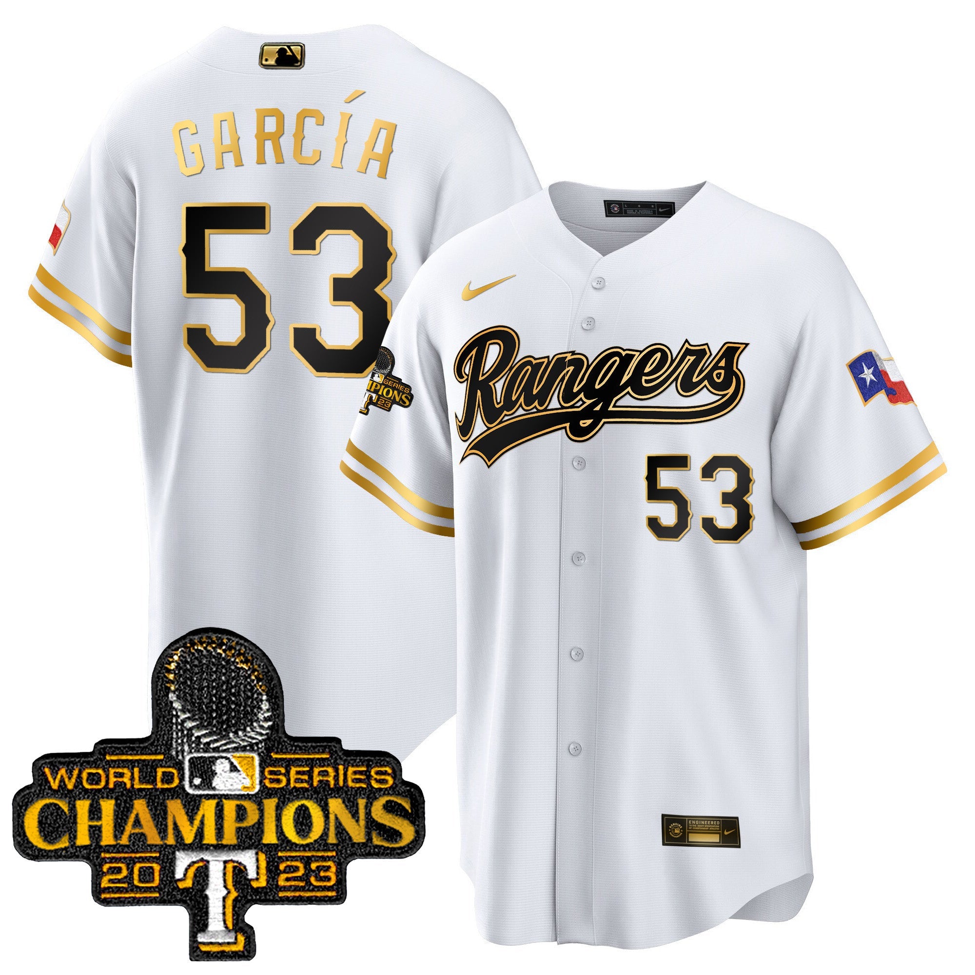 Men’s Texas 2023 World Series Champions Cool Base Jersey V3
