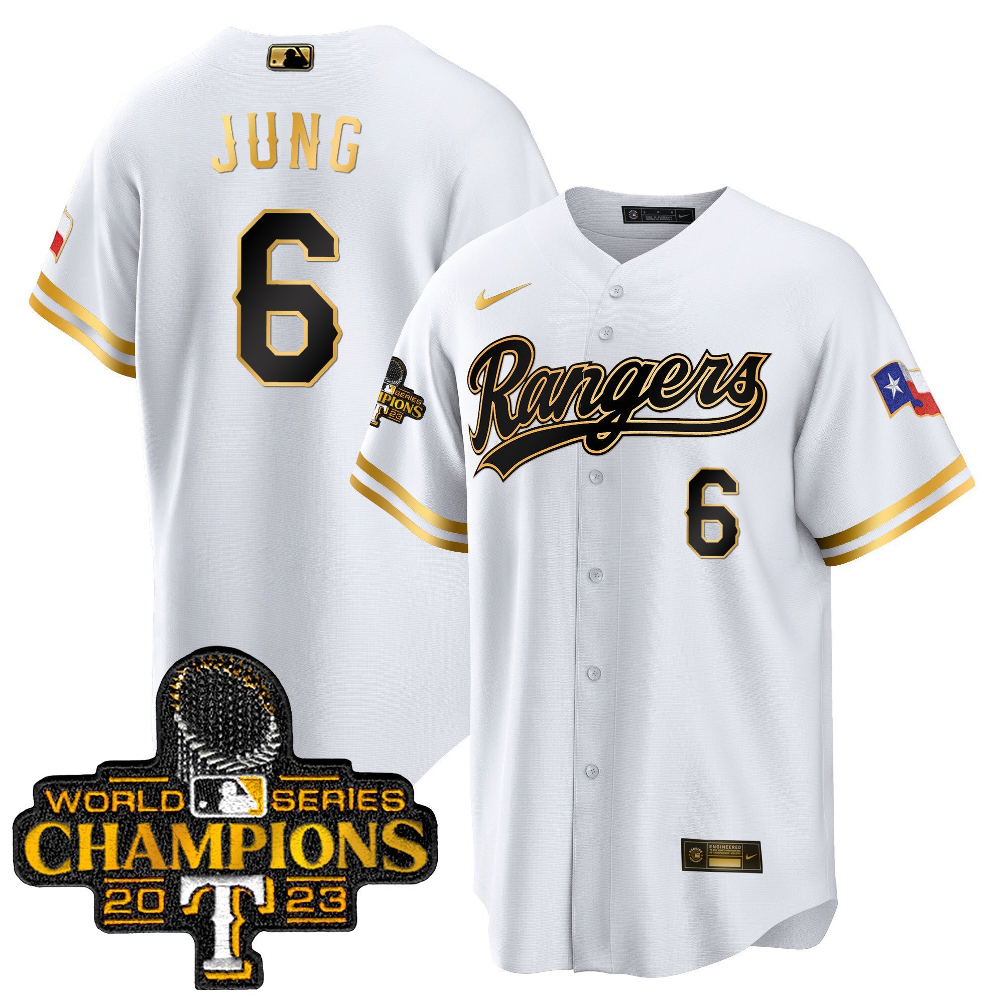 Men’s Texas 2023 World Series Champions Cool Base Jersey V3
