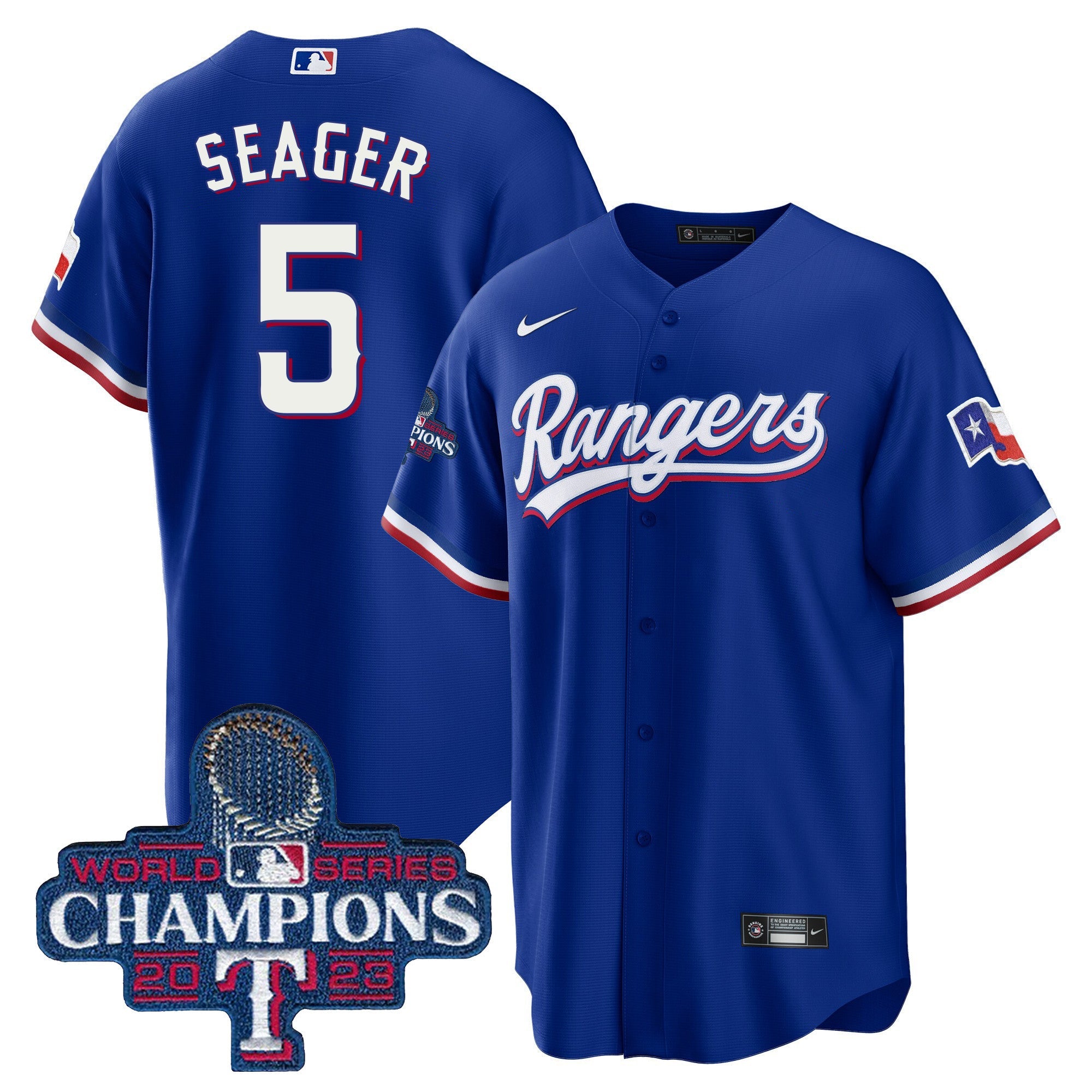 Men’s Texas 2023 World Series Champions Cool Base Jersey V3
