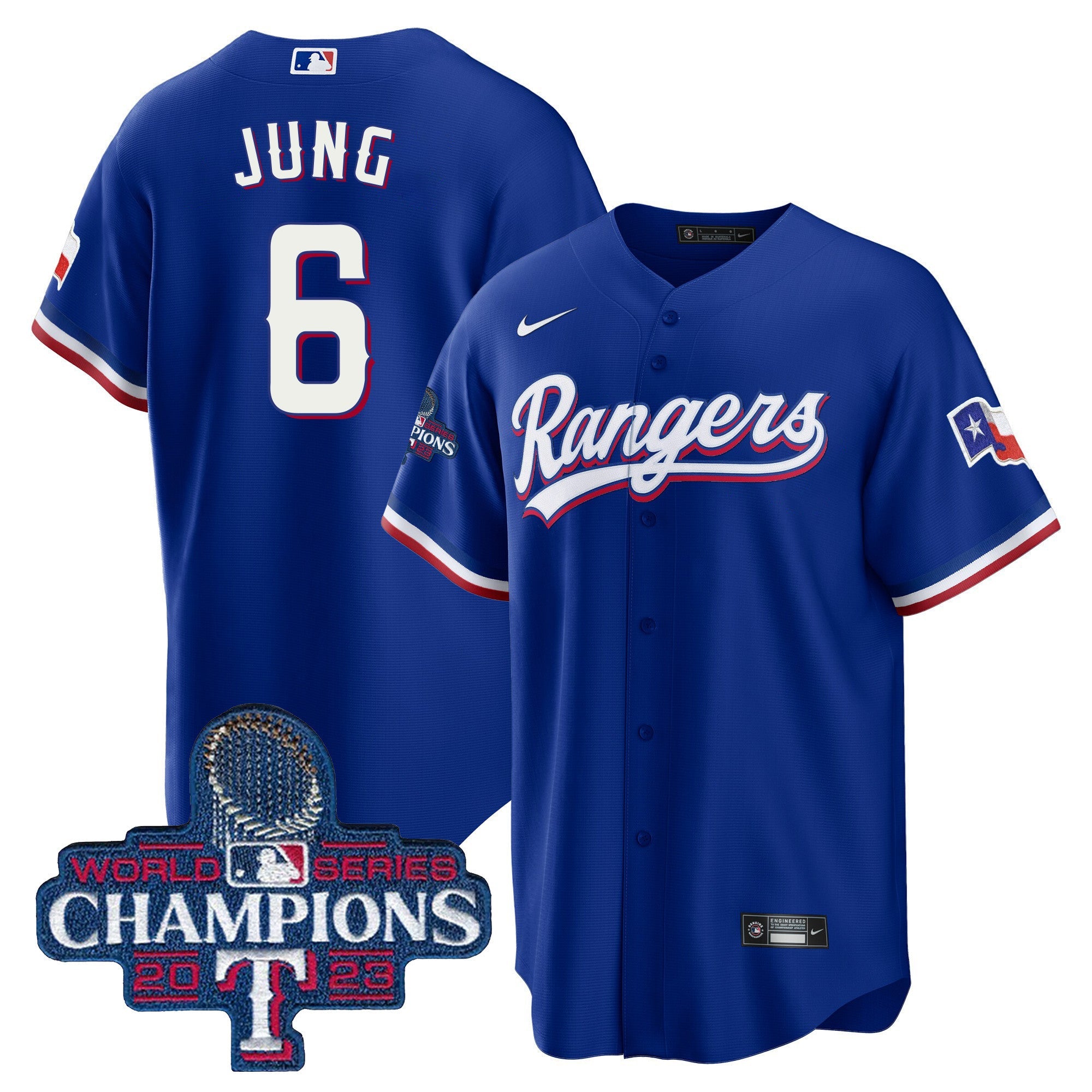 Men’s Texas 2023 World Series Champions Cool Base Jersey V3