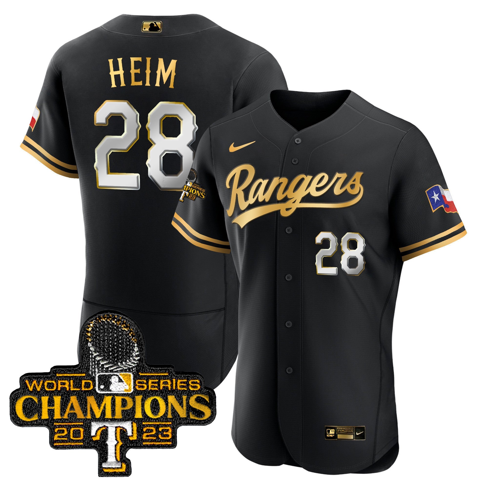 Men’s Texas 2023 World Series Champions Flex Base Jersey V3