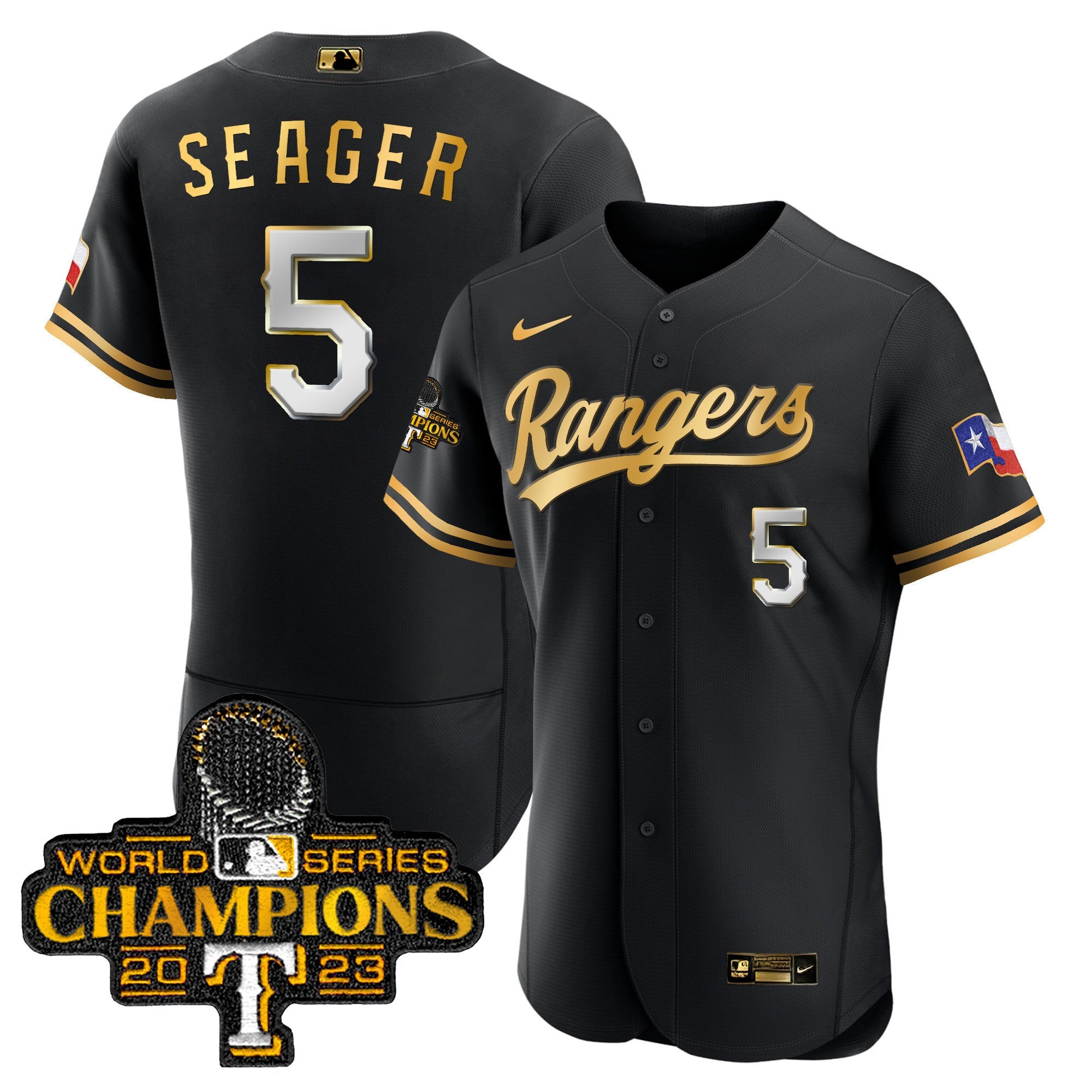 Men’s Texas 2023 World Series Champions Flex Base Jersey V3