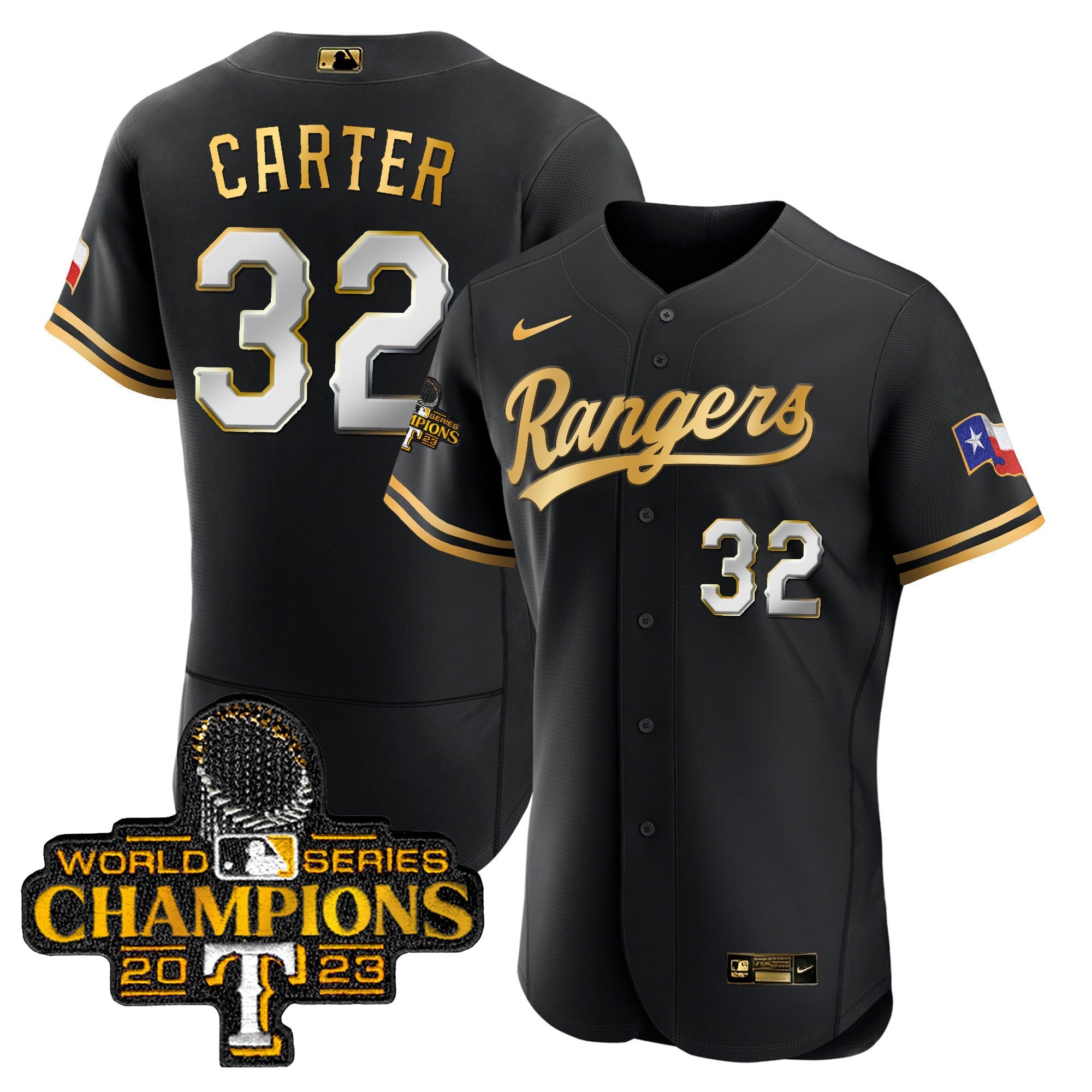 Men’s Texas 2023 World Series Champions Flex Base Jersey V3
