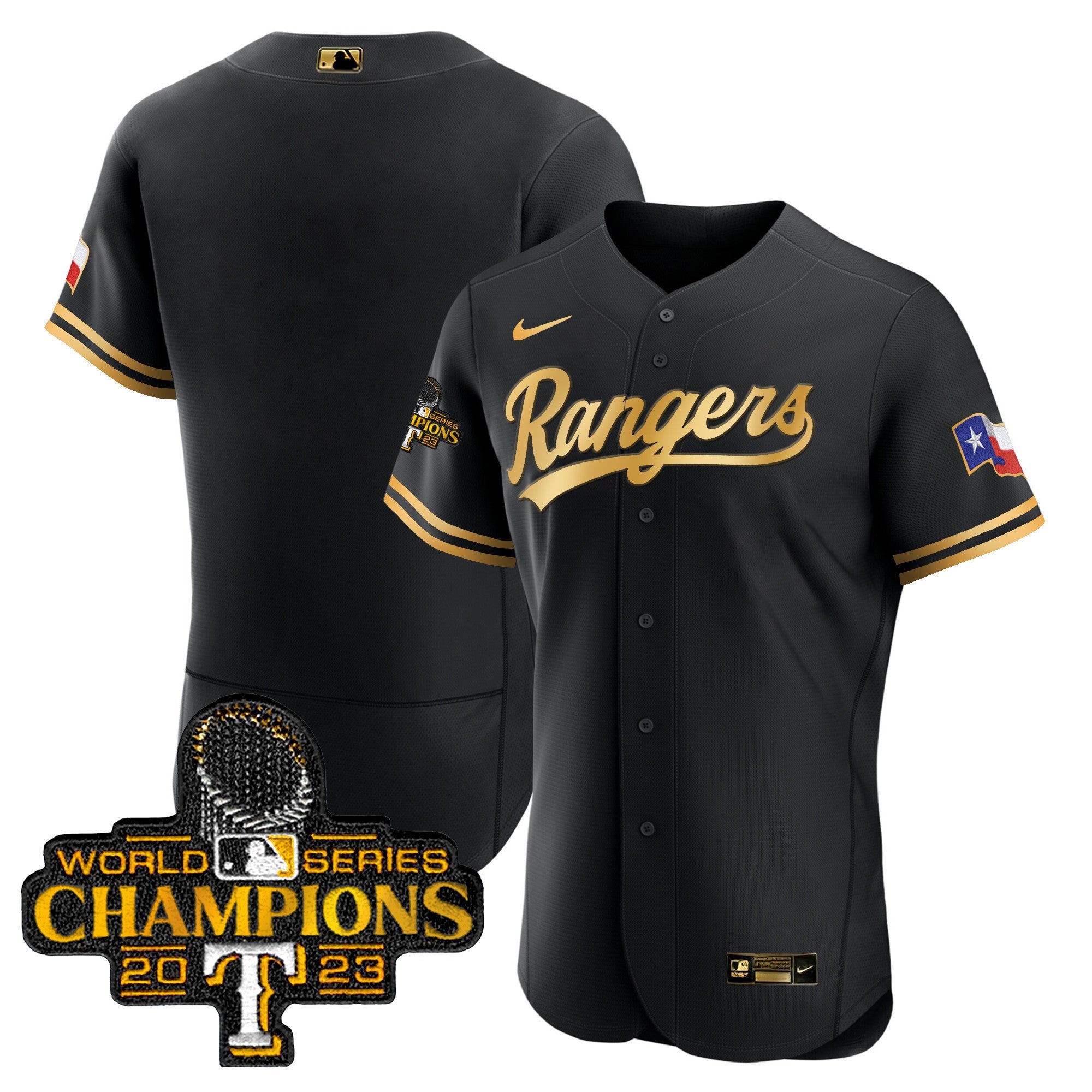 Men’s Texas 2023 World Series Champions Flex Base Jersey V3