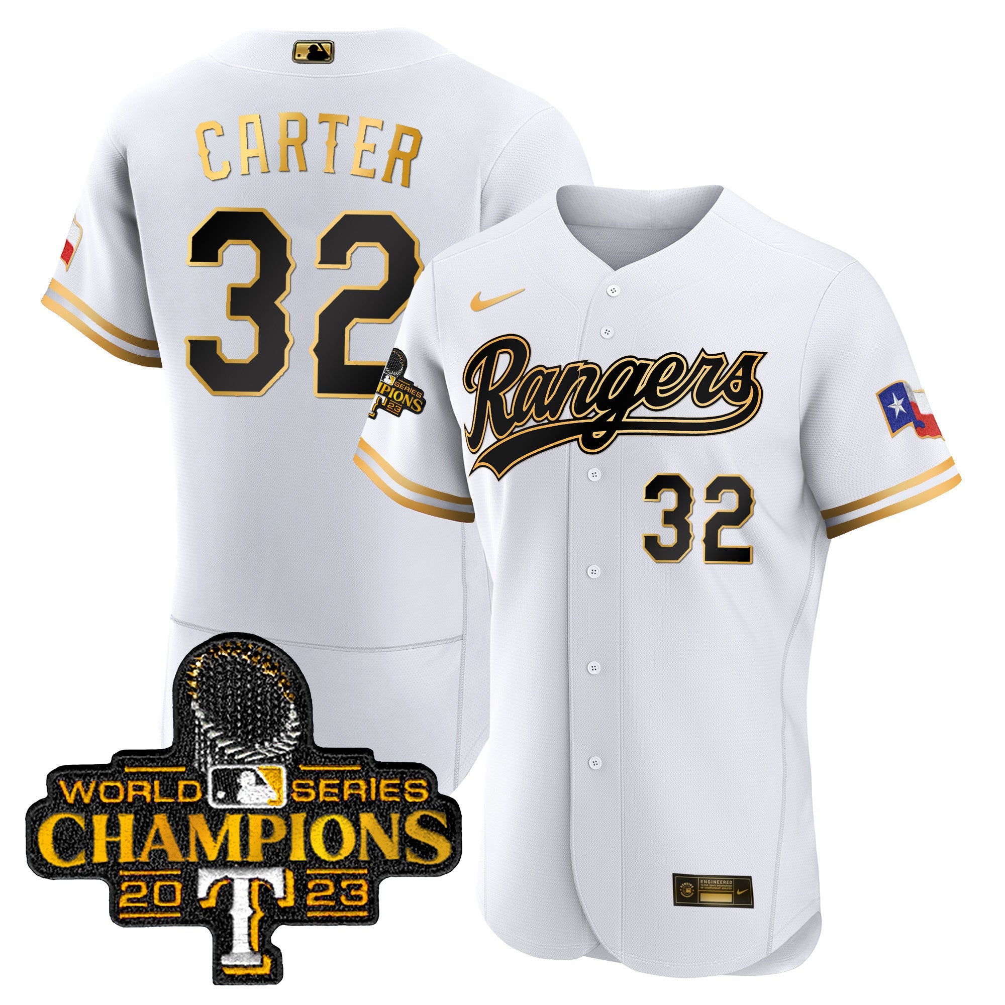 Men’s Texas 2023 World Series Champions Flex Base Jersey V3
