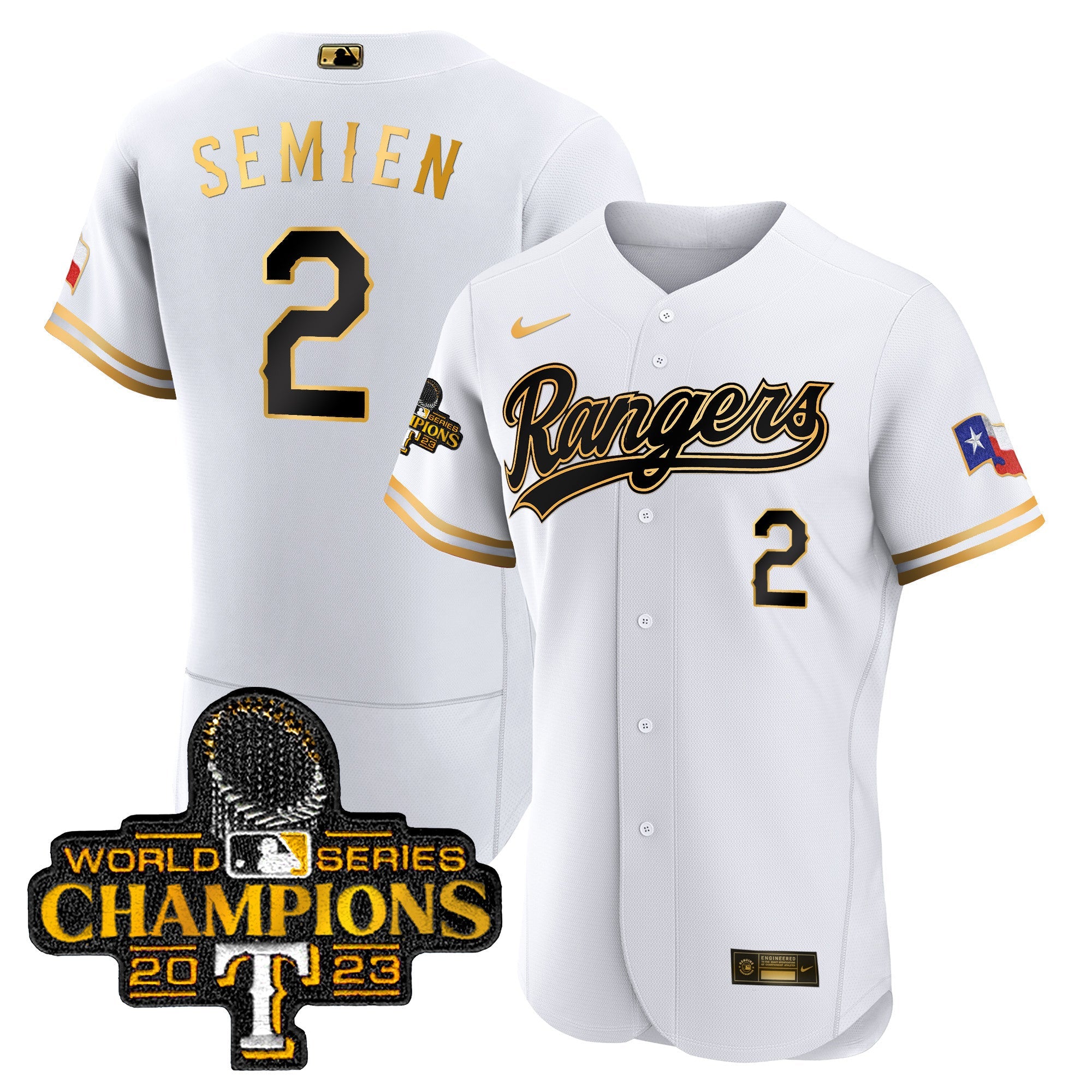 Men’s Texas 2023 World Series Champions Flex Base Jersey V3