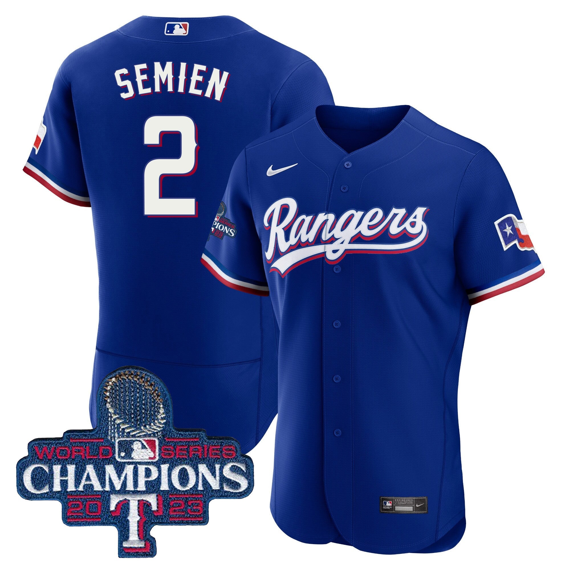 Men’s Texas 2023 World Series Champions Flex Base Jersey V3