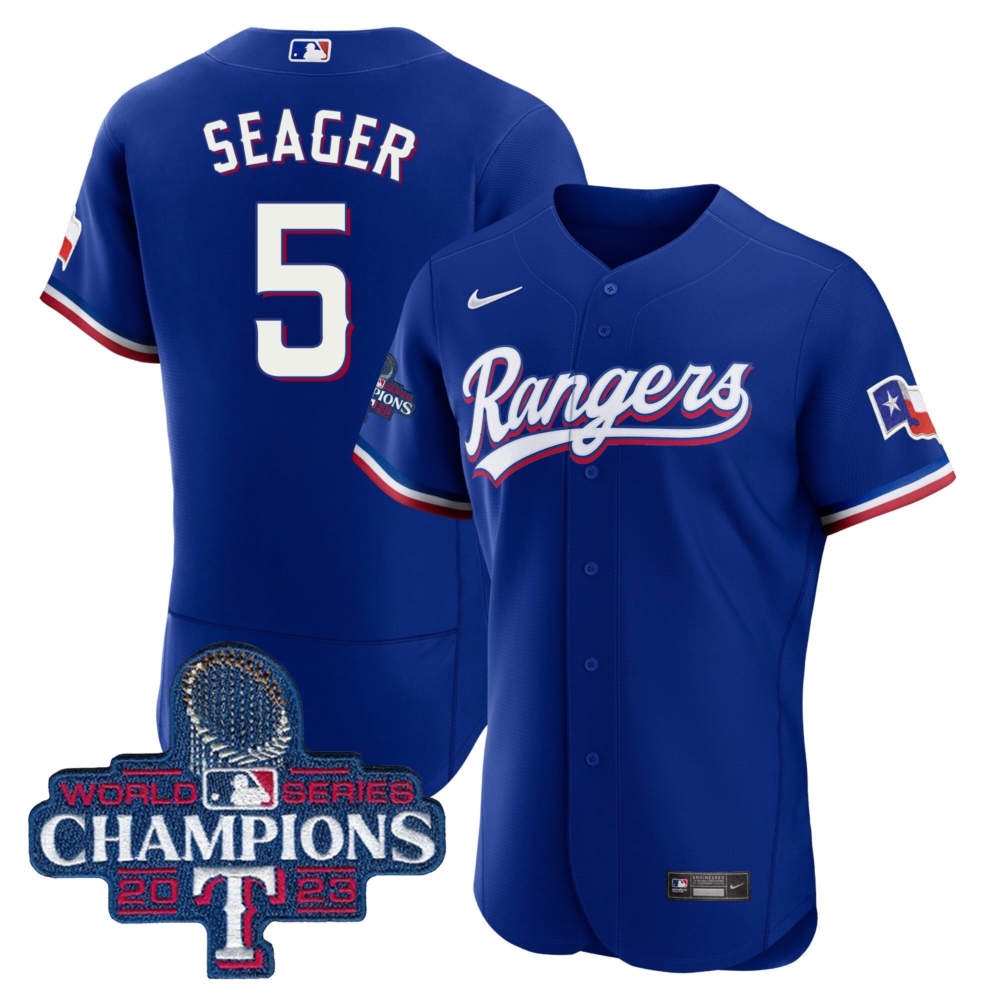 Men’s Texas 2023 World Series Champions Flex Base Jersey V3