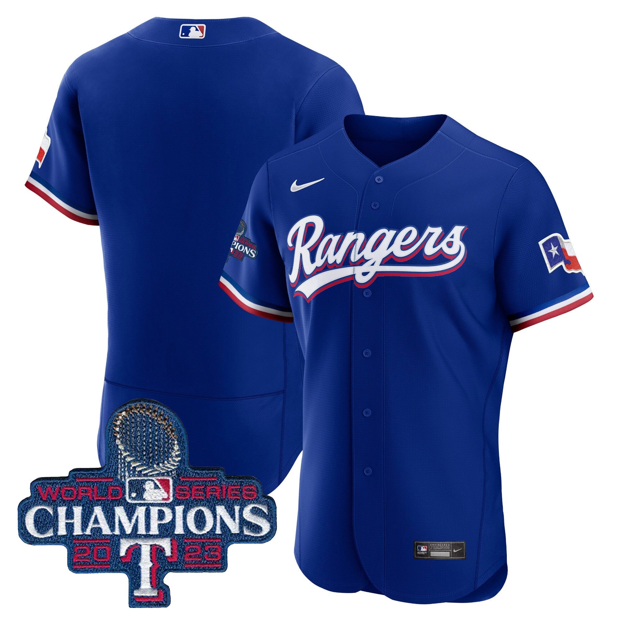 Men’s Texas 2023 World Series Champions Flex Base Jersey V3