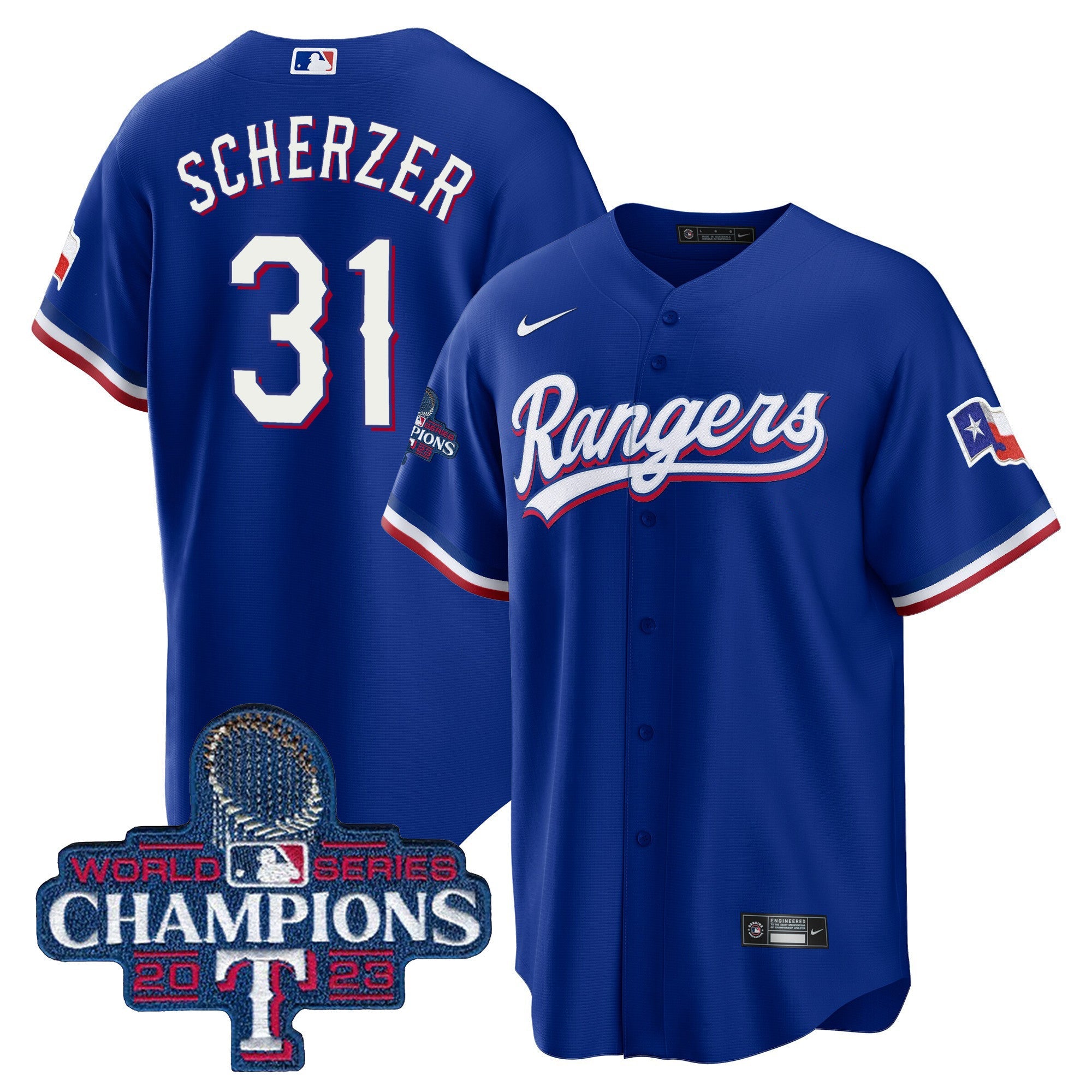 Men’s Texas 2023 World Series Champions Cool Base Jersey V3