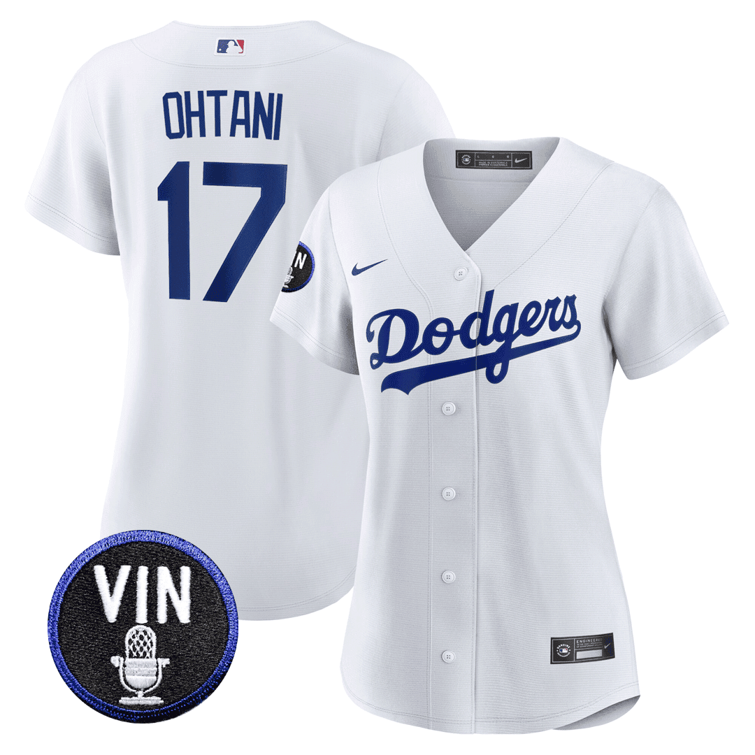 Women’s Shohei Ohtani Vin Scully Patch Jersey