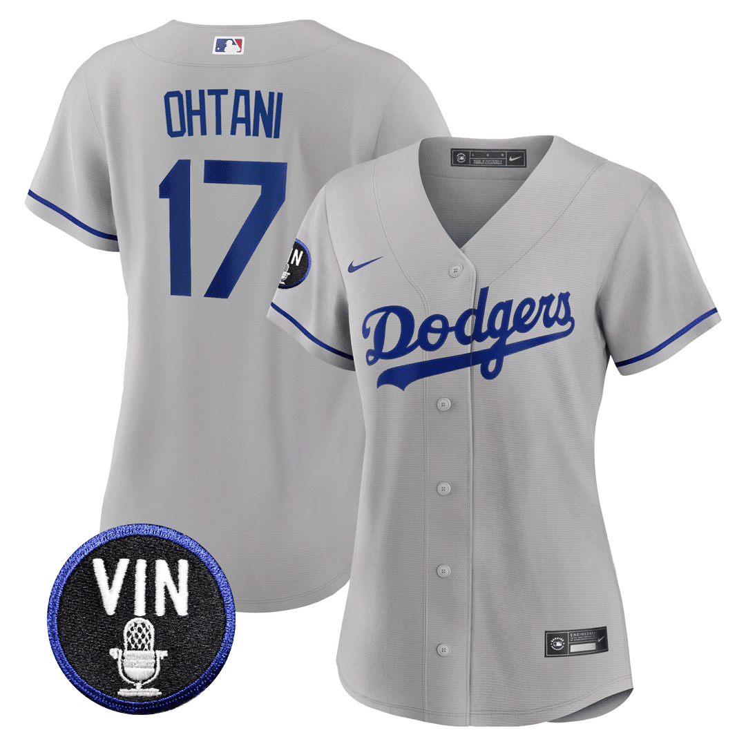 Women’s Shohei Ohtani Vin Scully Patch Jersey