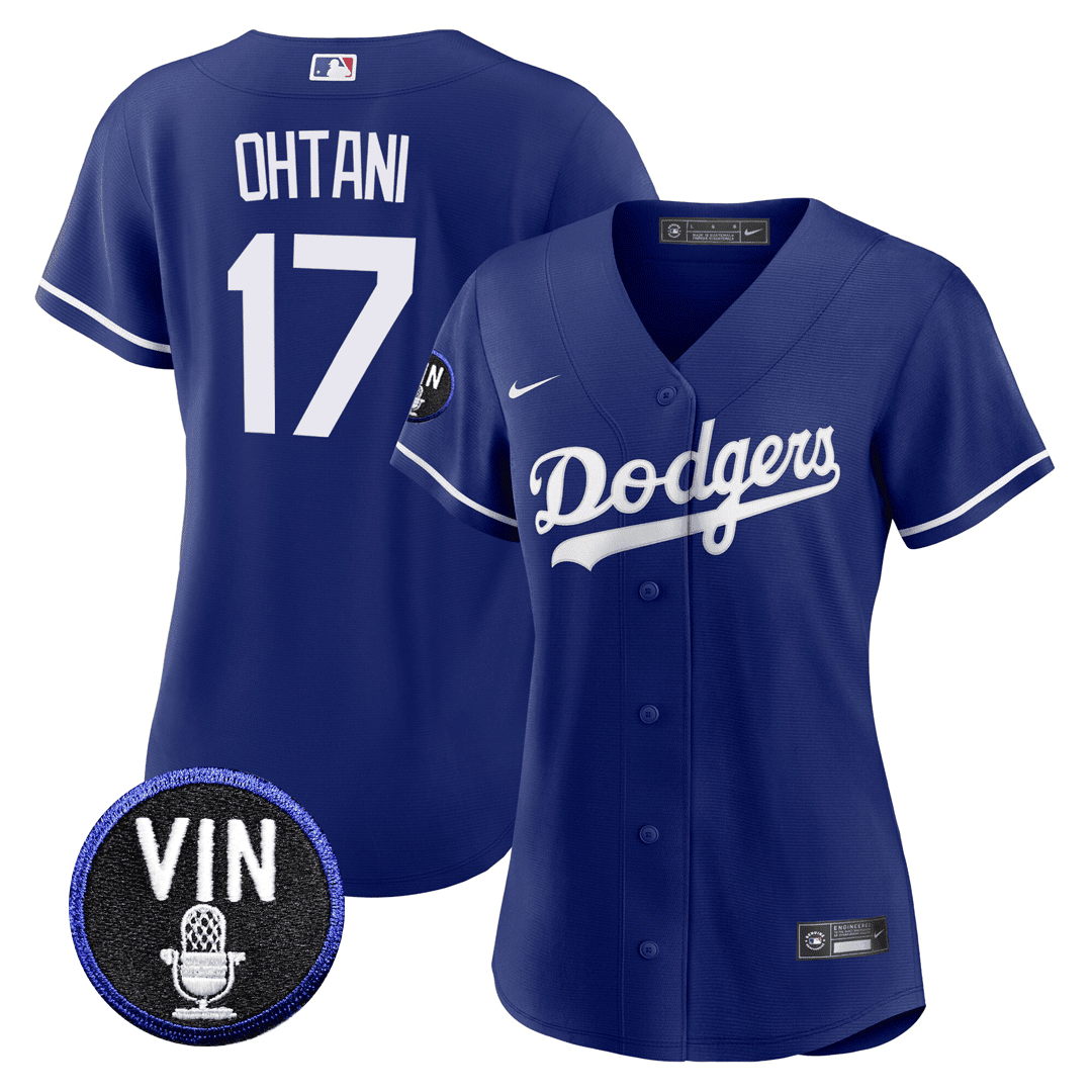 Women’s Shohei Ohtani Vin Scully Patch Jersey