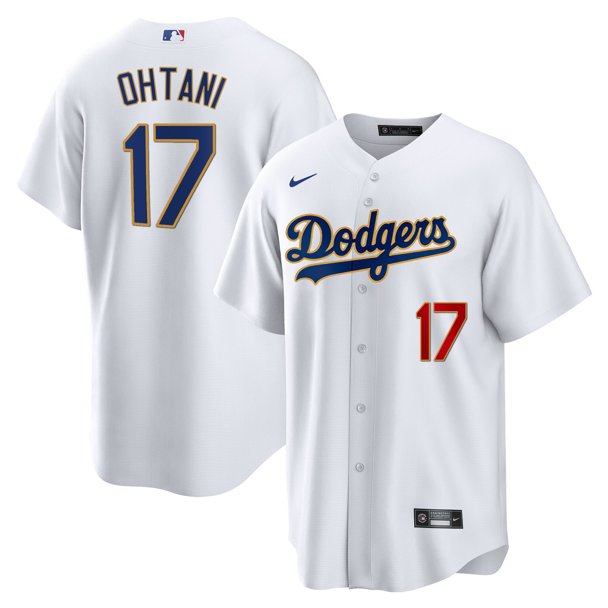 Shohei Ohtani Los Angeles Gold Trim Cool Base Jersey