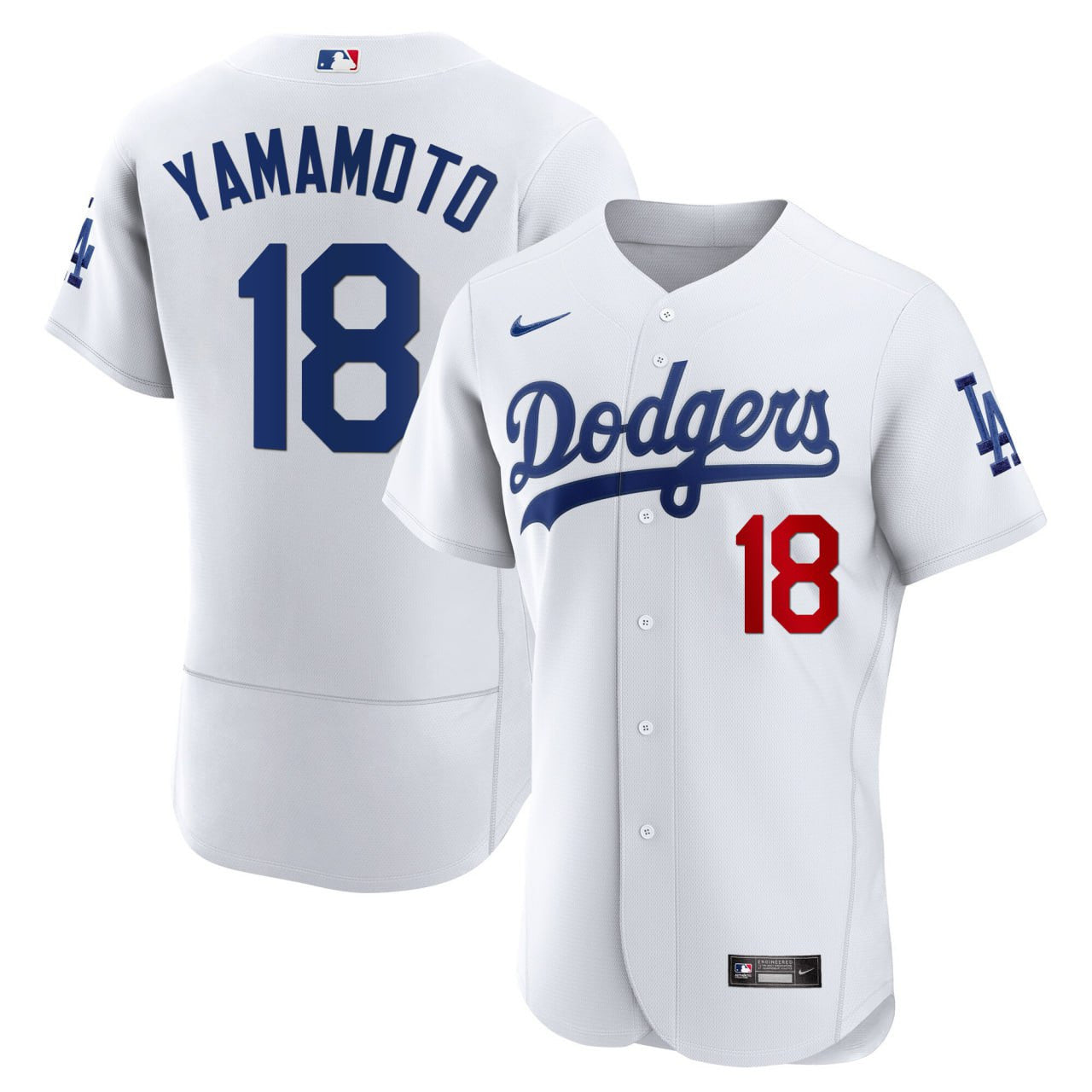 Yoshinobu Yamamoto Los Angeles White Jersey