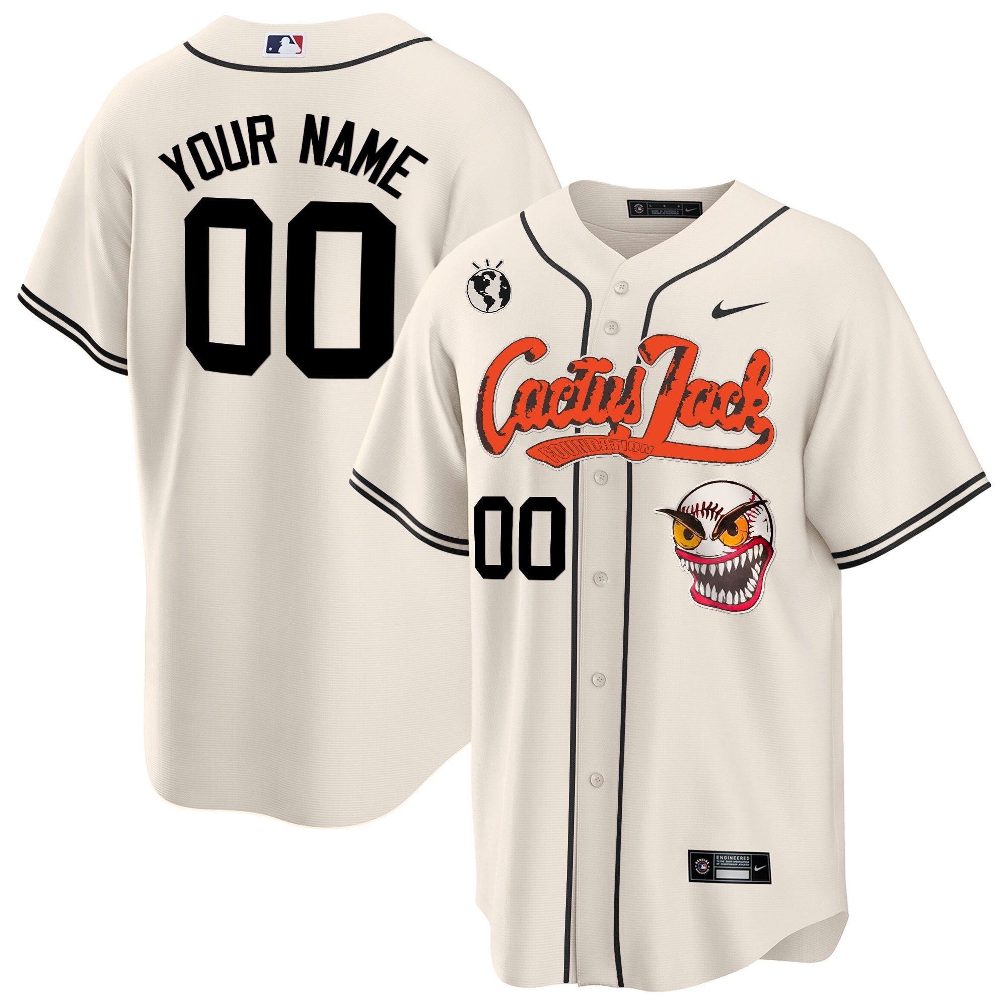 Houston Cactus Jack Cool Base Custom Jersey – Stitched