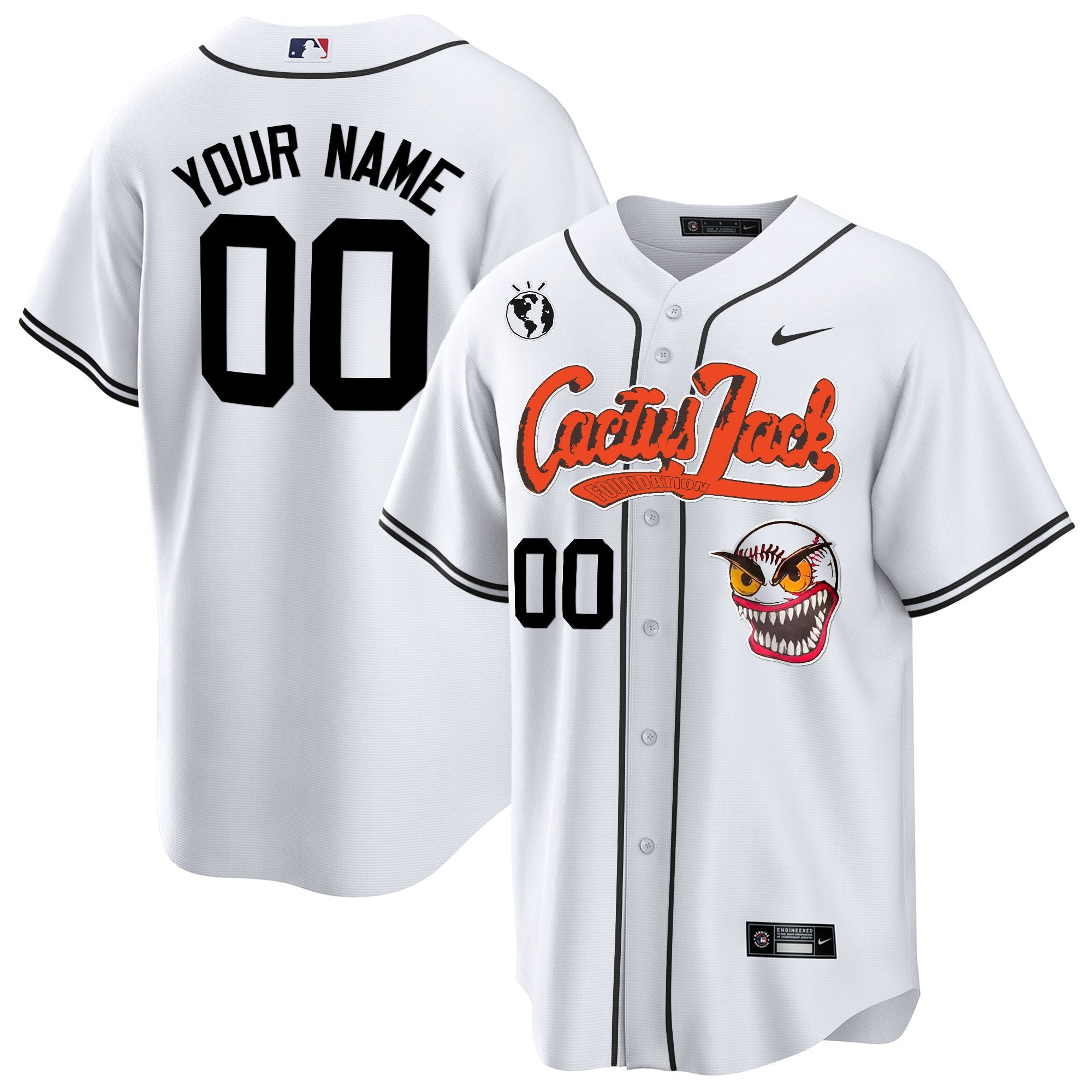 Houston Cactus Jack Cool Base Custom Jersey – Stitched