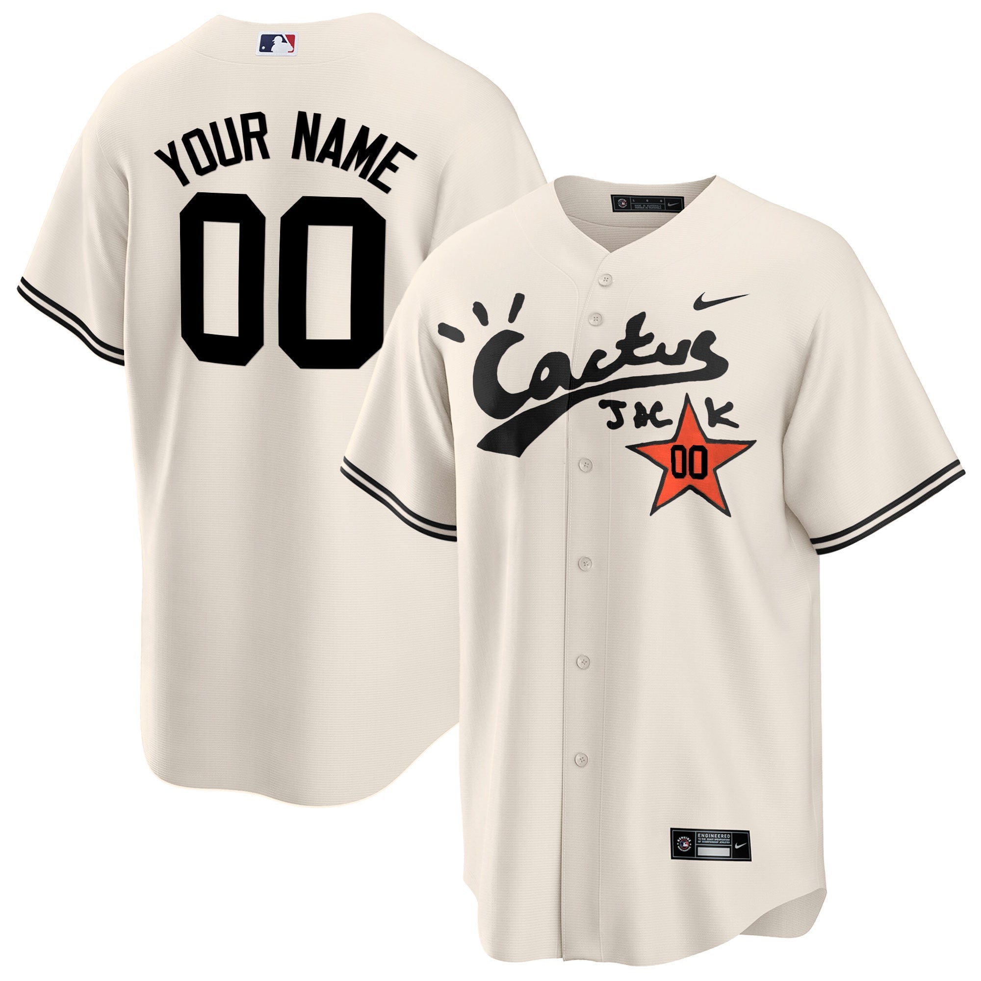 Houston Cactus Jack Cool Base Custom Jersey V2 – Stitched