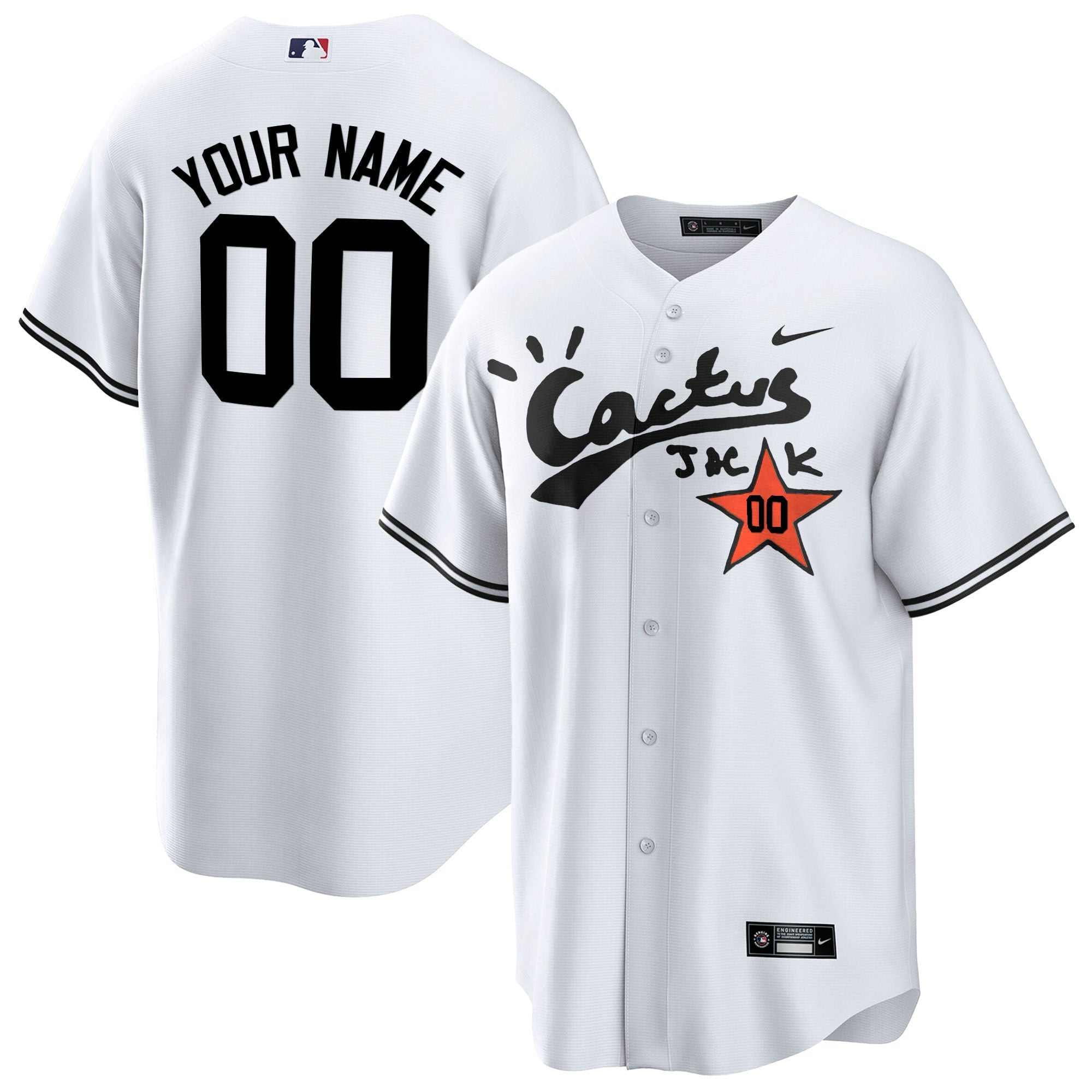 Houston Cactus Jack Cool Base Custom Jersey V2 – Stitched