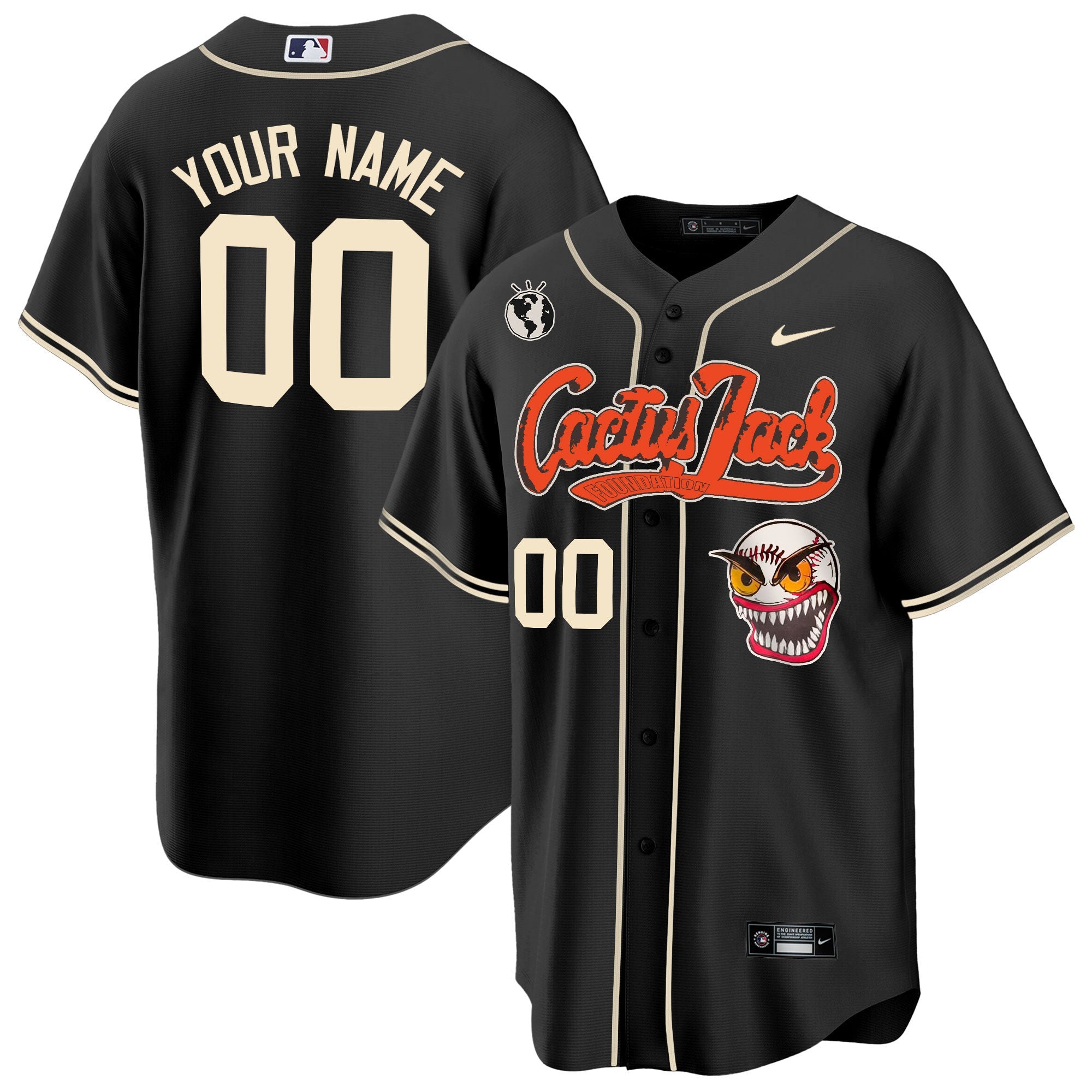 Houston Cactus Jack Cool Base Custom Jersey – Stitched