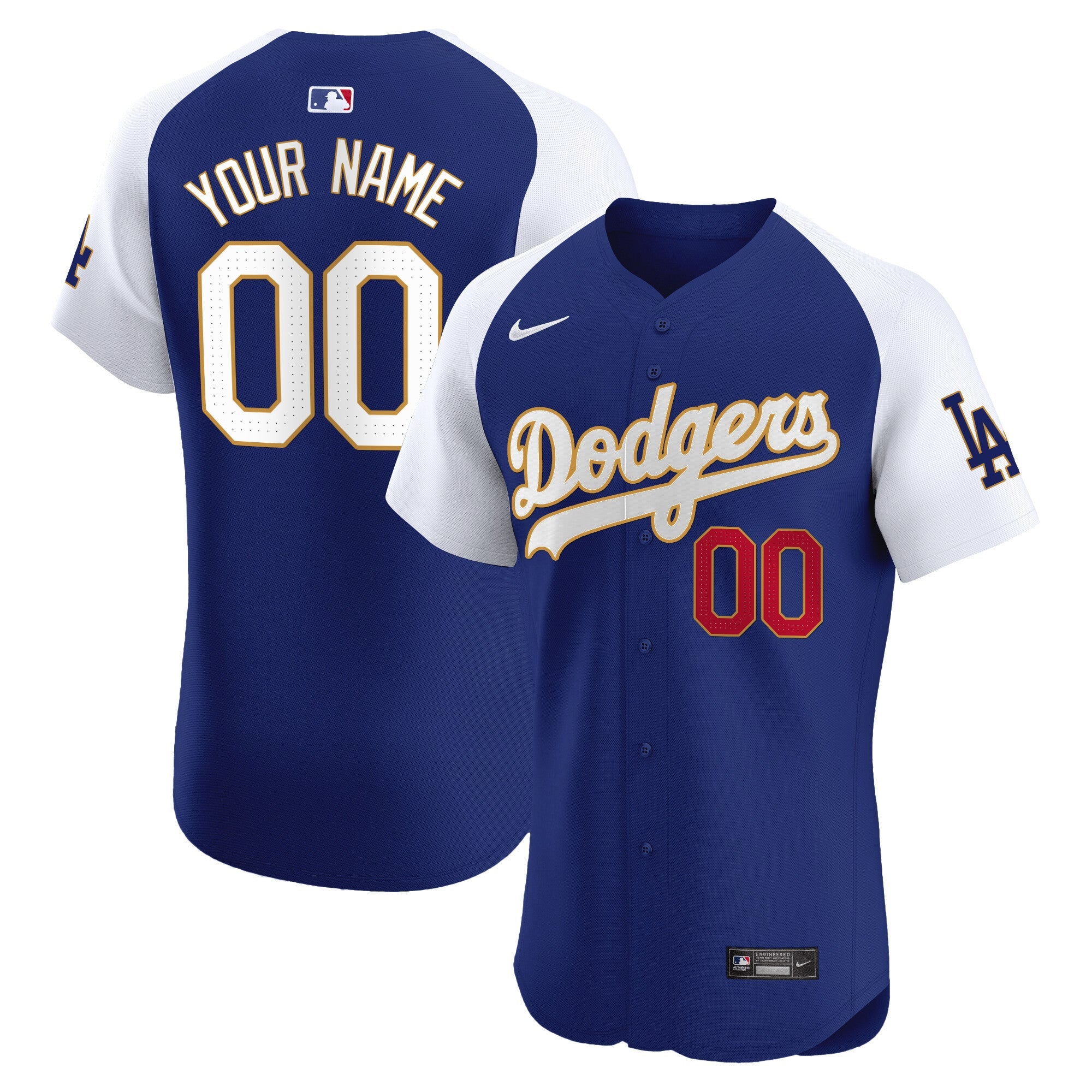 Los Angeles Gold Trim Premier Elite Custom Jersey
