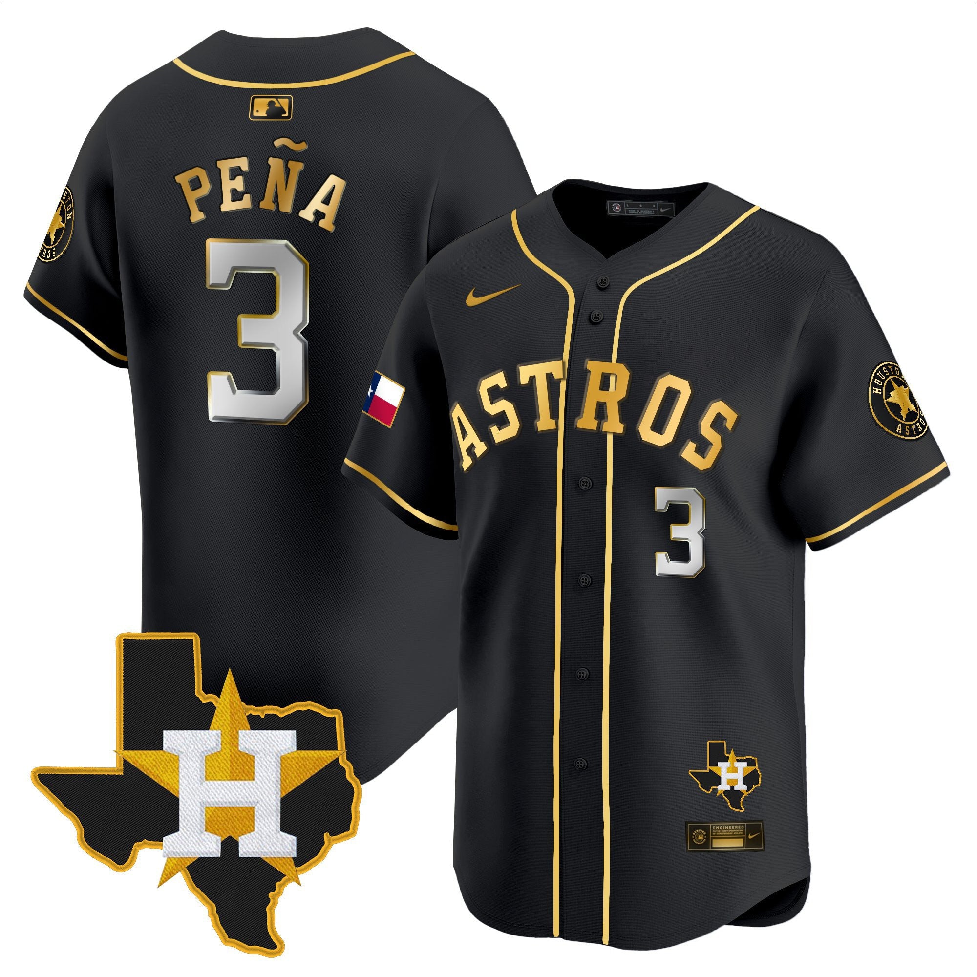 Men’s Houston Texas Patch Vapor Premier Limited Jersey