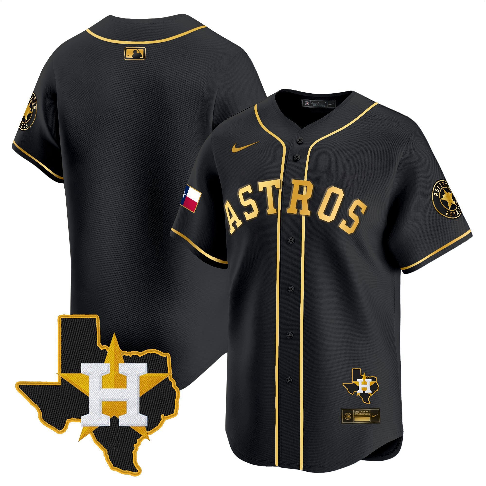 Men’s Houston Texas Patch Vapor Premier Limited Jersey