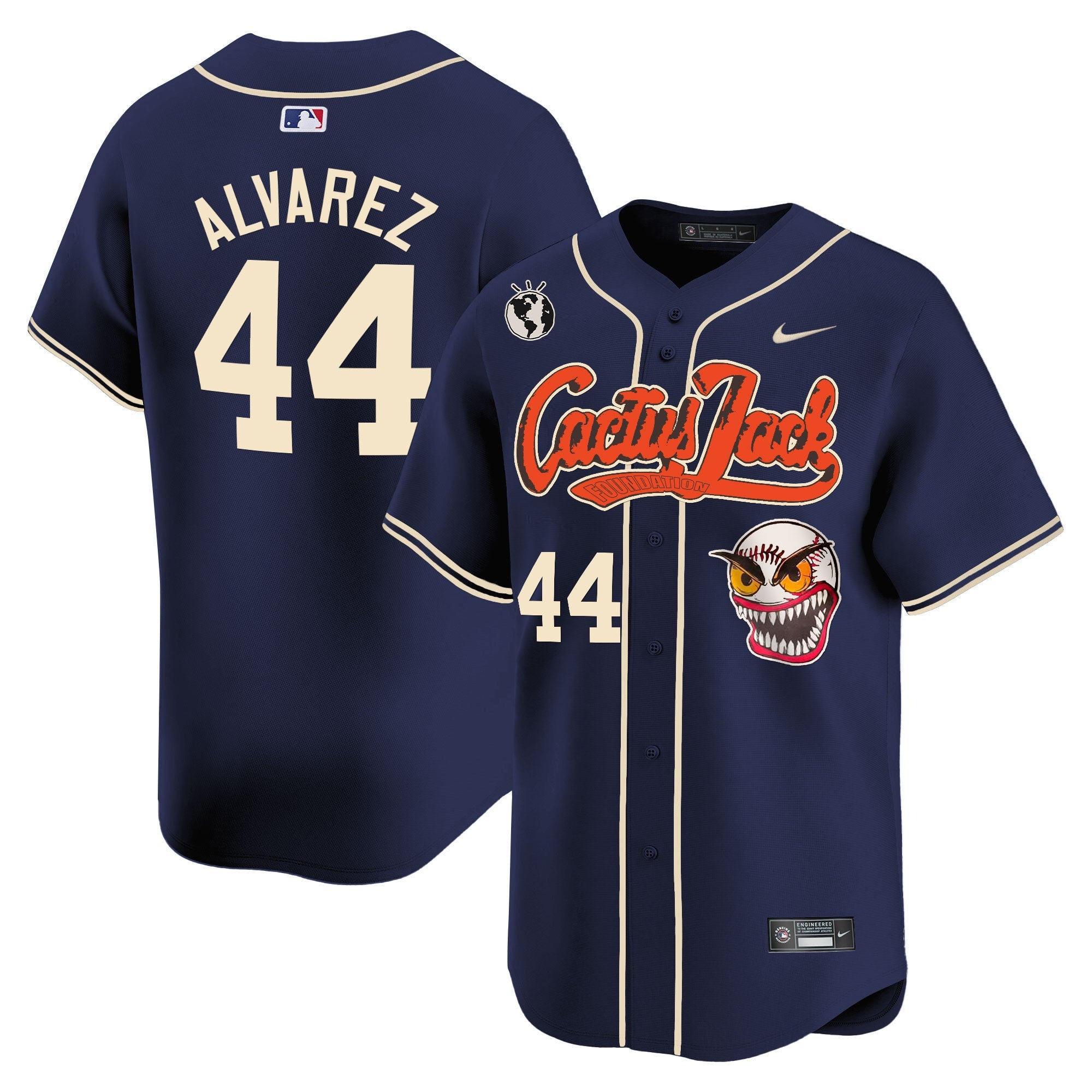 Men’s Houston Cactus Jack Vapor Premier Limited Jersey – Stitched
