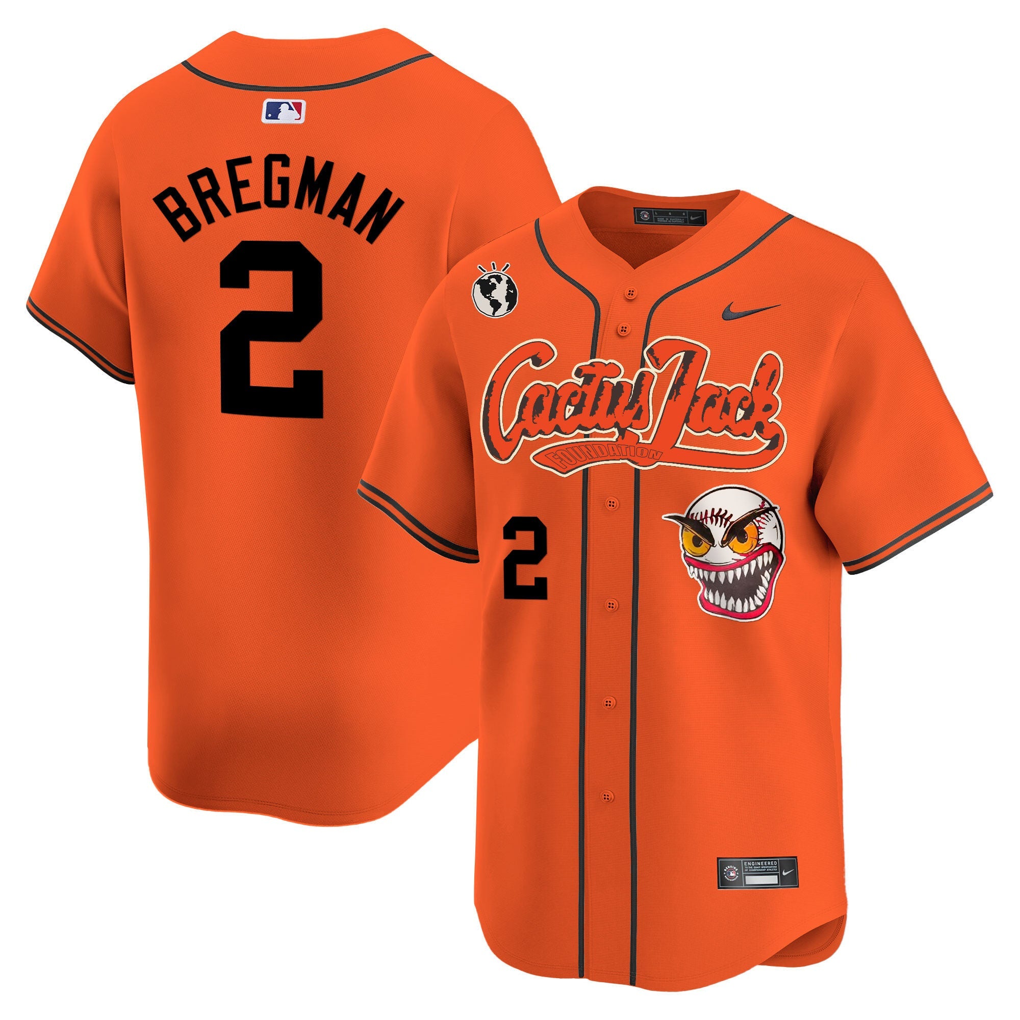 Men’s Houston Cactus Jack Vapor Premier Limited Jersey – Stitched