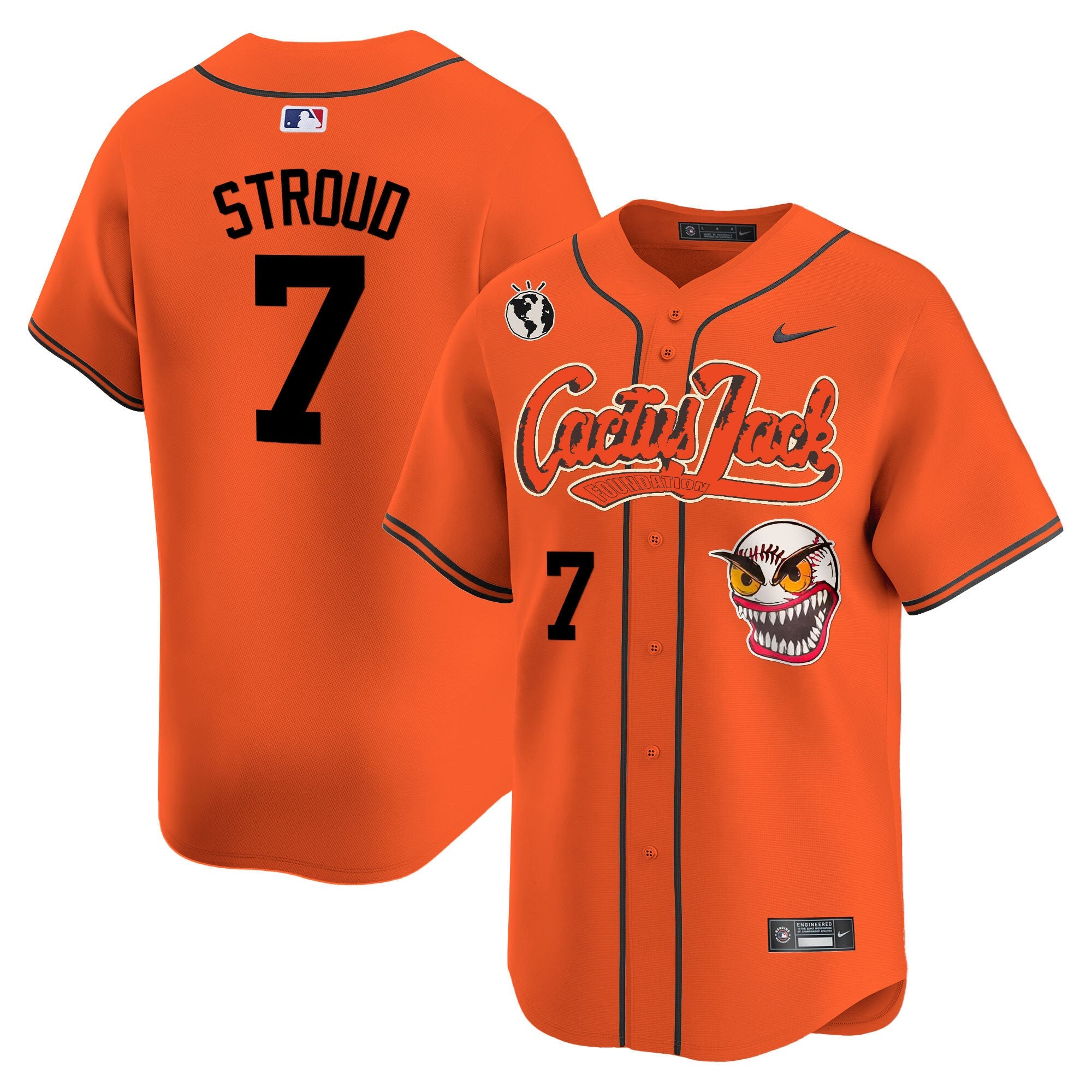 Men’s Houston Cactus Jack Vapor Premier Limited Jersey – Stitched