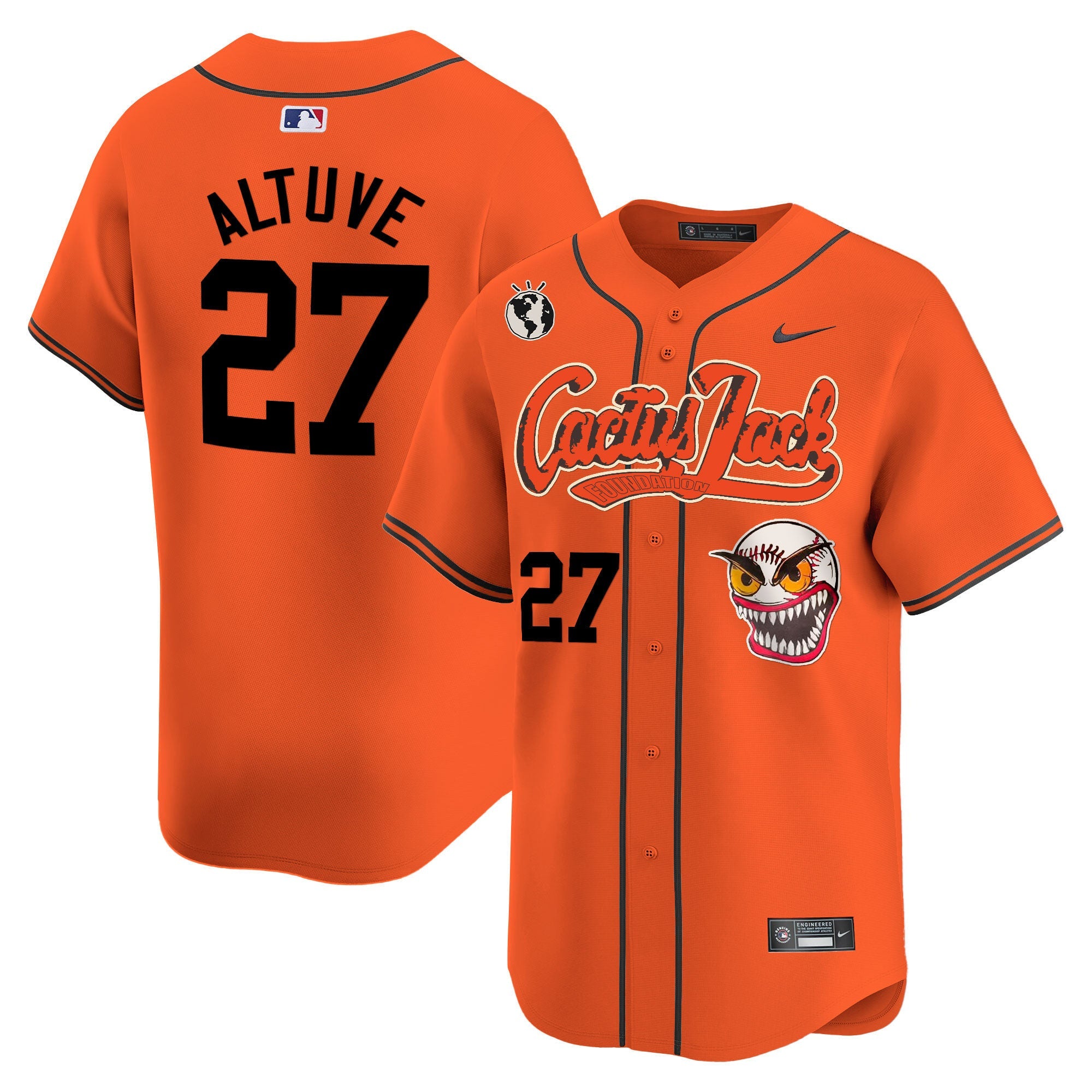 Men’s Houston Cactus Jack Vapor Premier Limited Jersey – Stitched