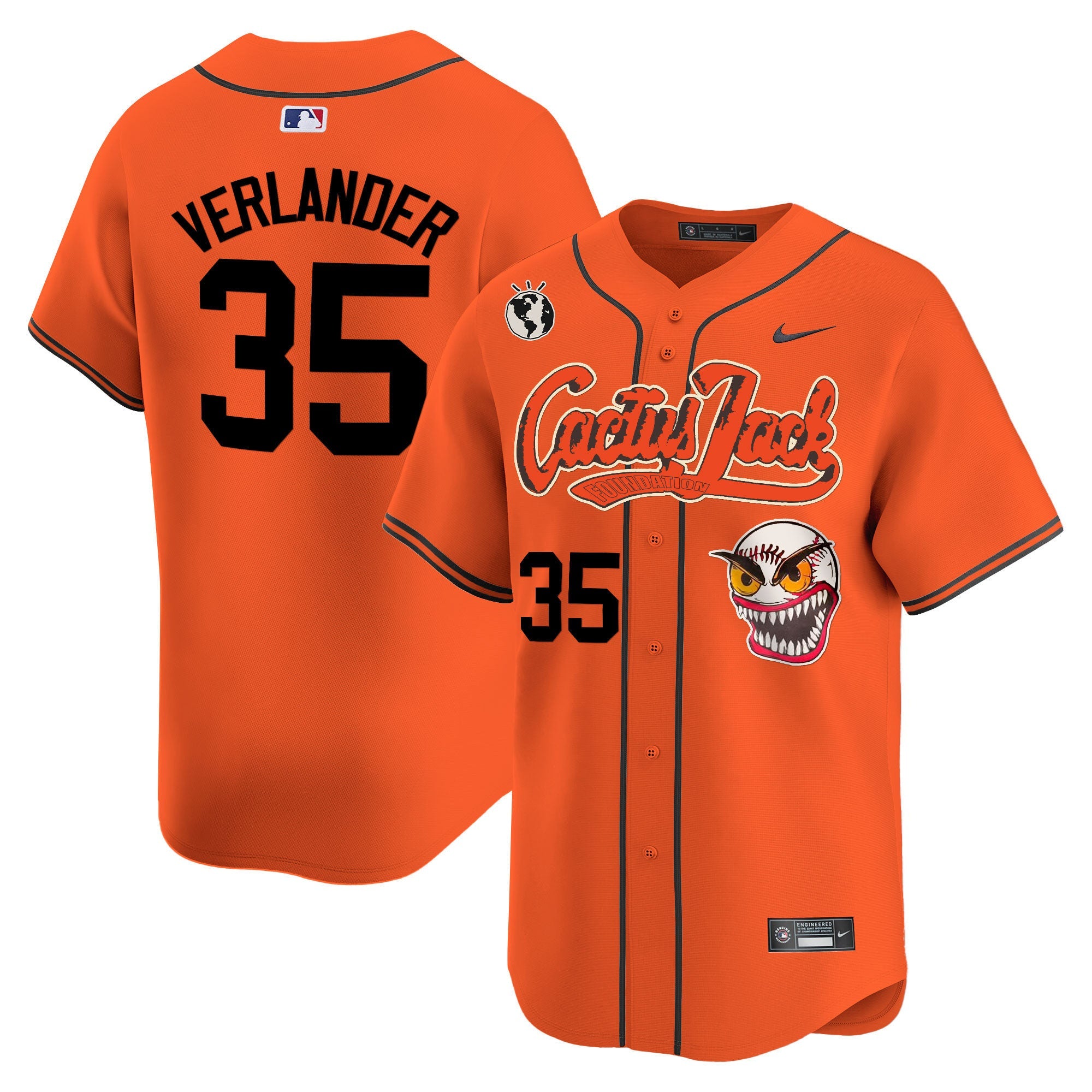 Men’s Houston Cactus Jack Vapor Premier Limited Jersey – Stitched