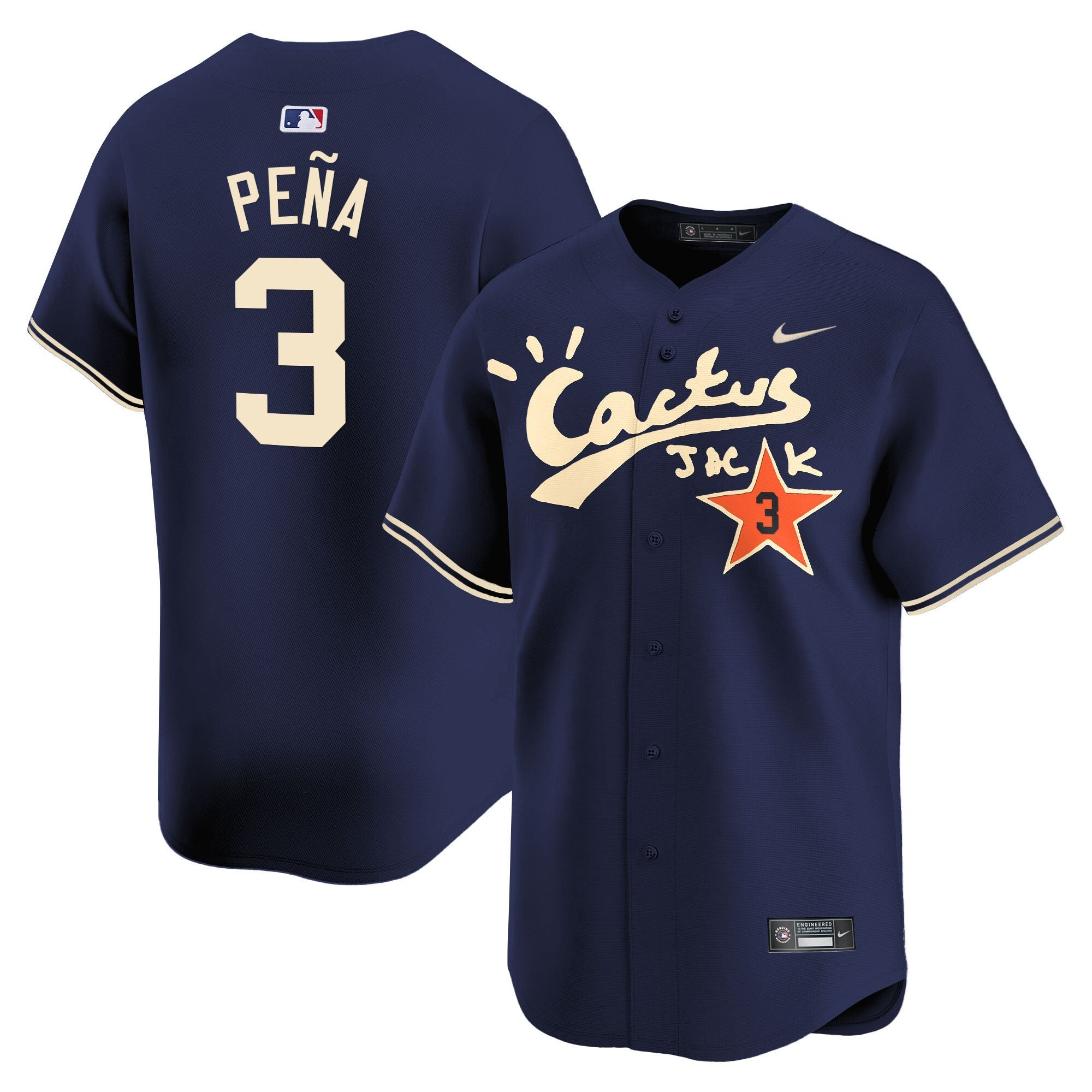Men’s Houston Cactus Jack Vapor Premier Limited Jersey V2 – Stitched