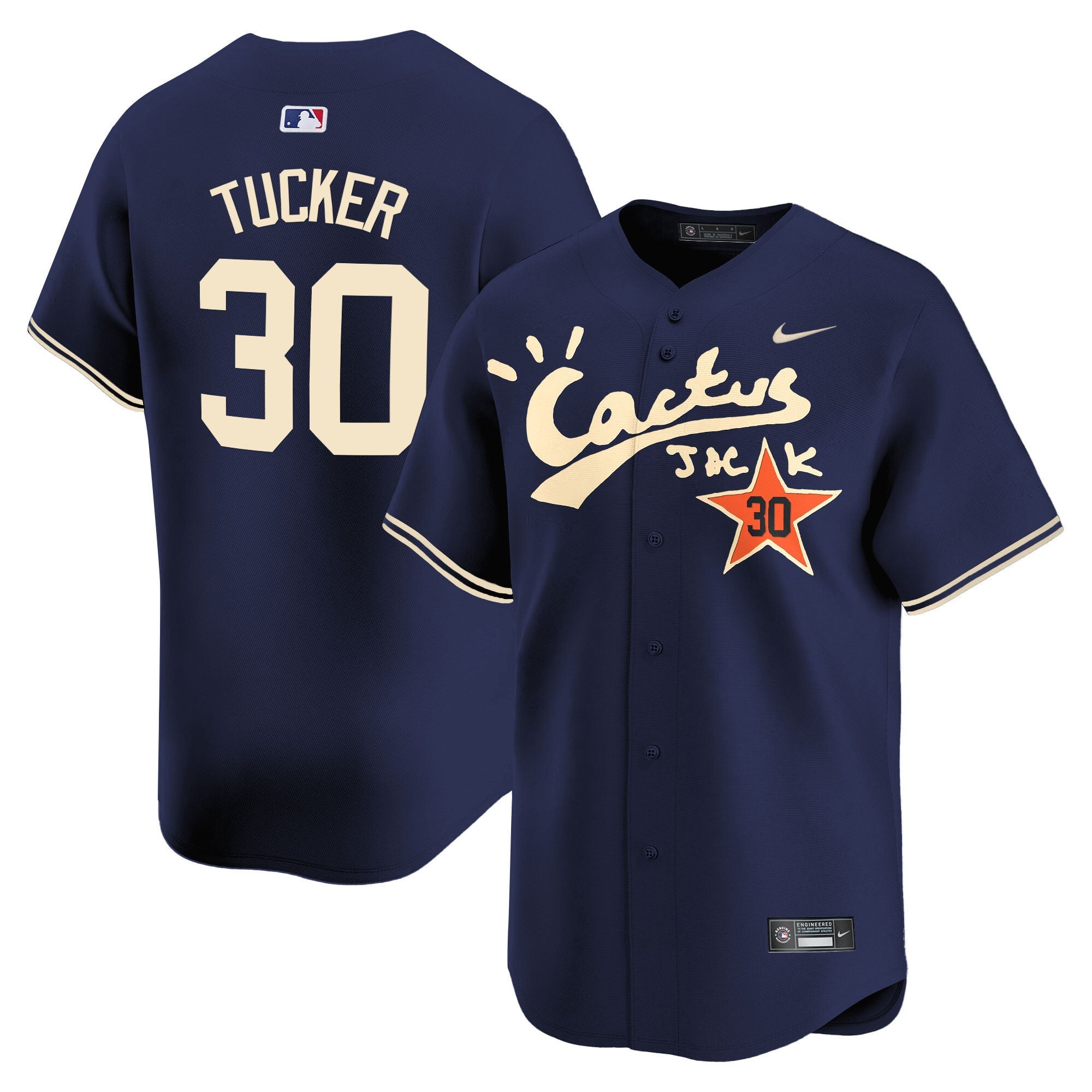 Men’s Houston Cactus Jack Vapor Premier Limited Jersey V2 – Stitched