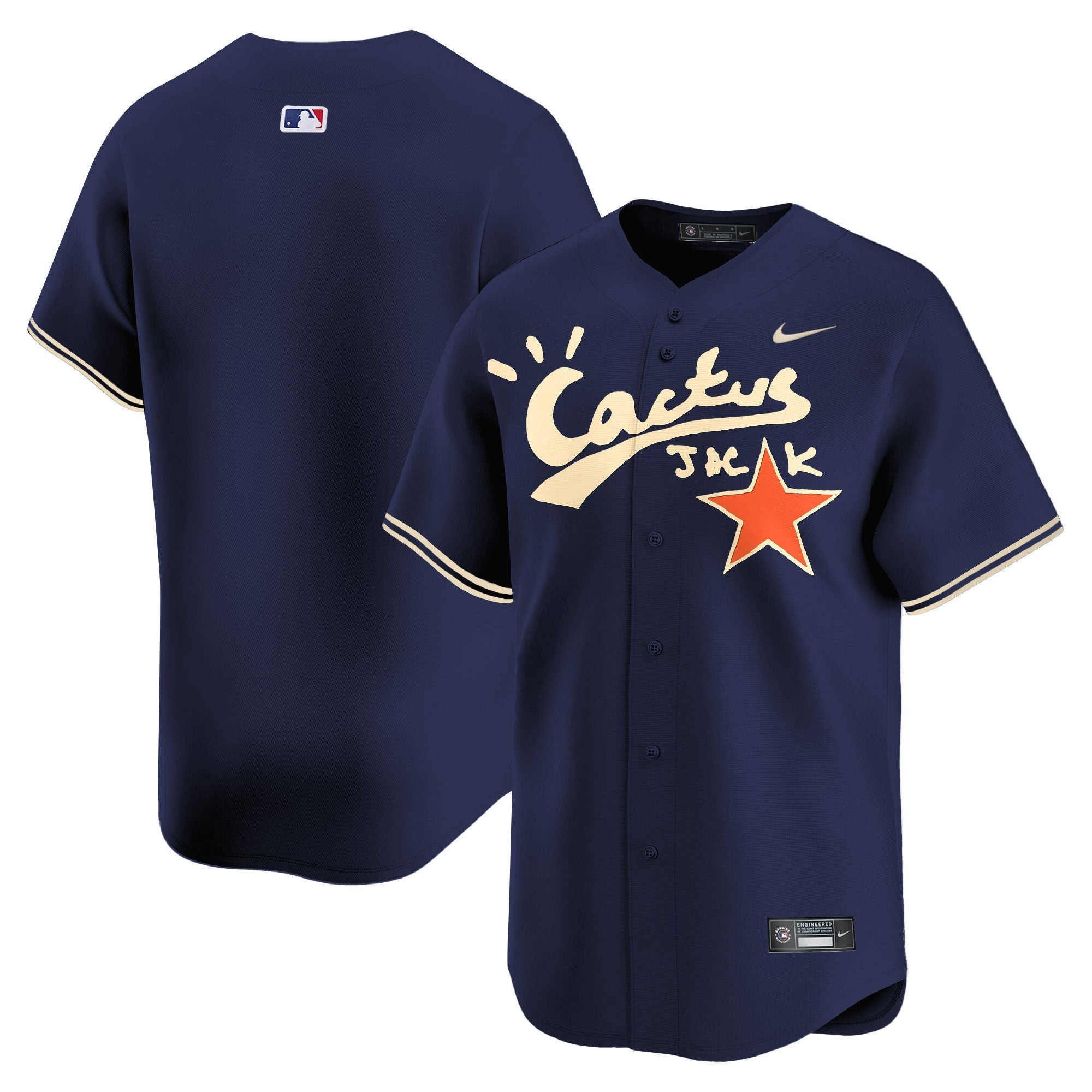 Men’s Houston Cactus Jack Vapor Premier Limited Jersey V2 – Stitched