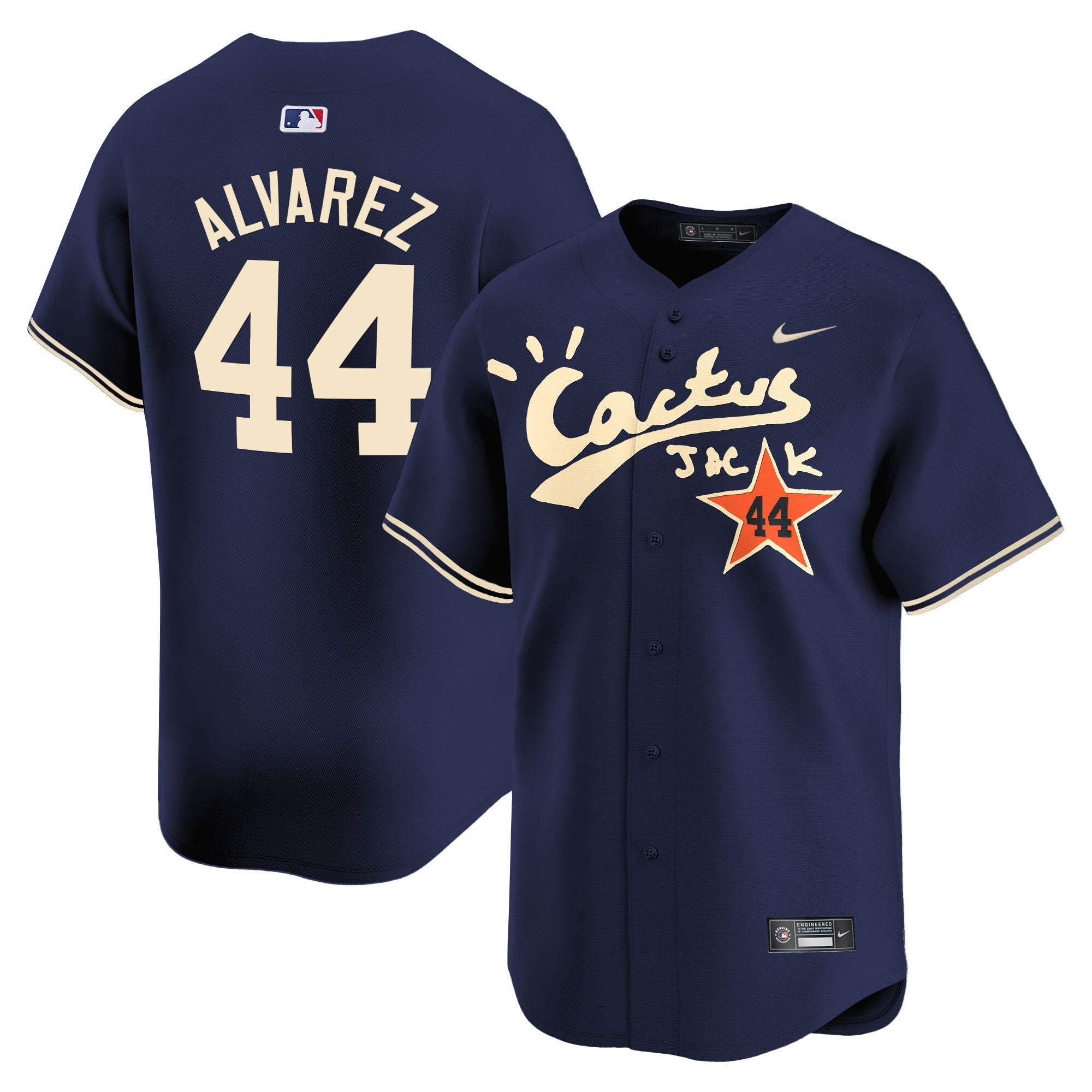Men’s Houston Cactus Jack Vapor Premier Limited Jersey V2 – Stitched