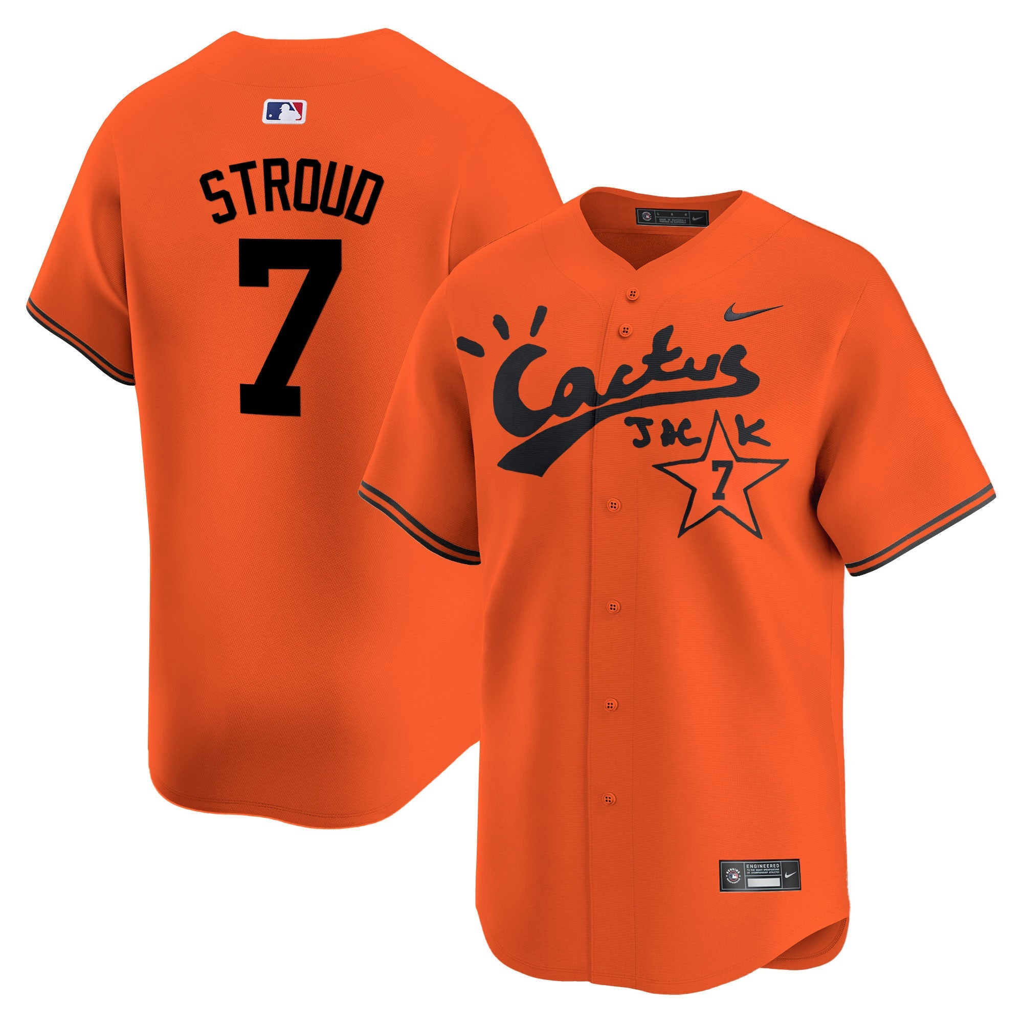 Men’s Houston Cactus Jack Vapor Premier Limited Jersey V2 – Stitched