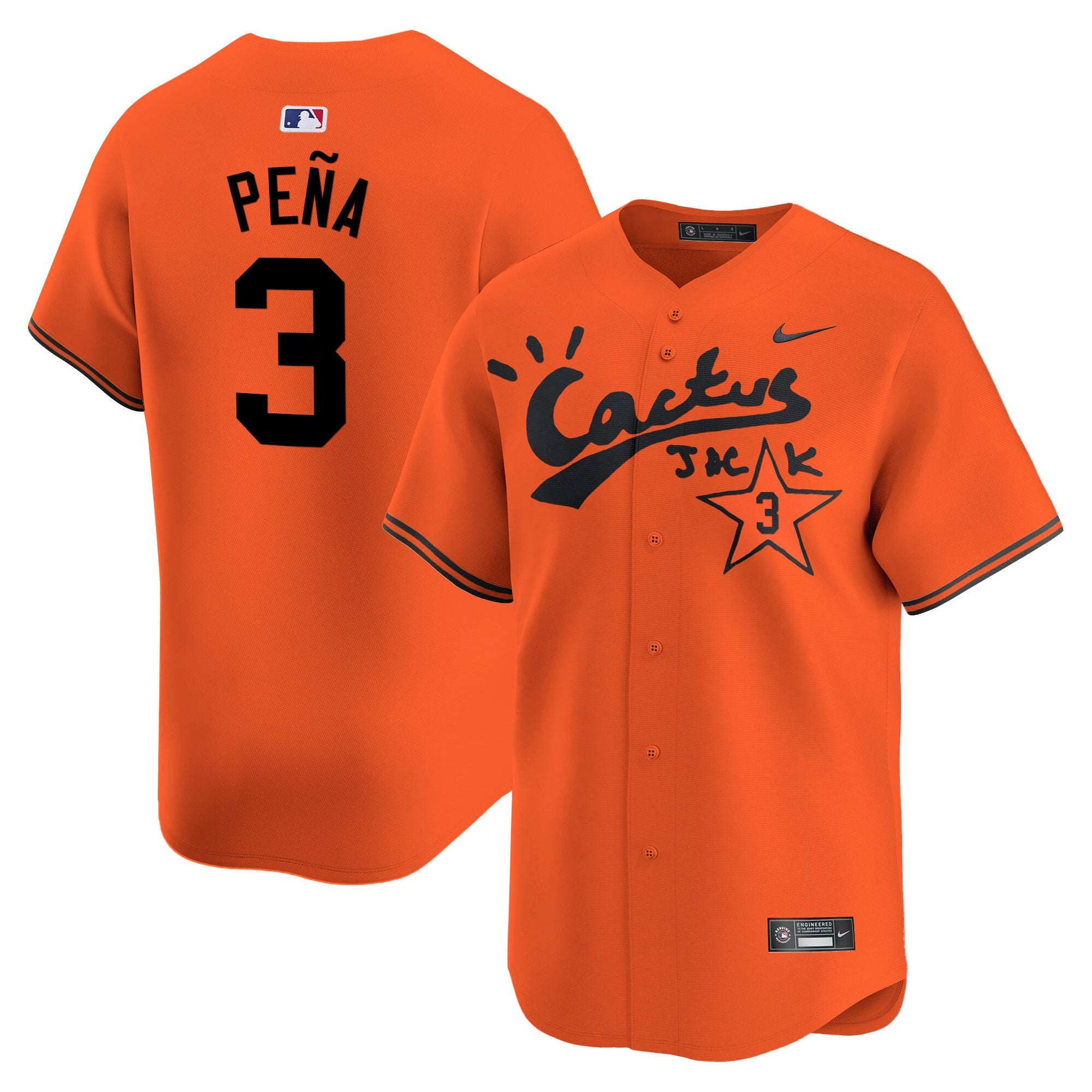 Men’s Houston Cactus Jack Vapor Premier Limited Jersey V2 – Stitched