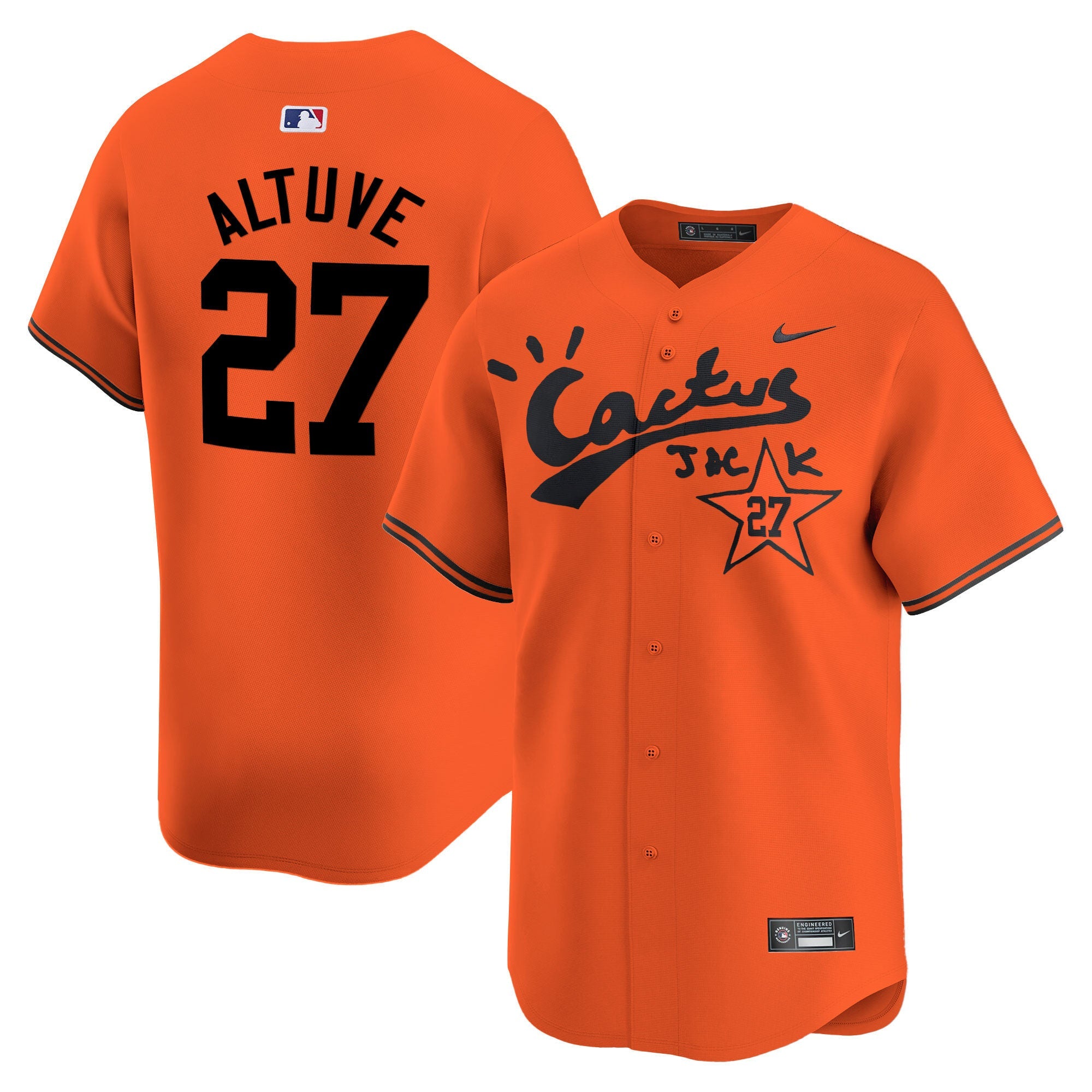 Men’s Houston Cactus Jack Vapor Premier Limited Jersey V2 – Stitched